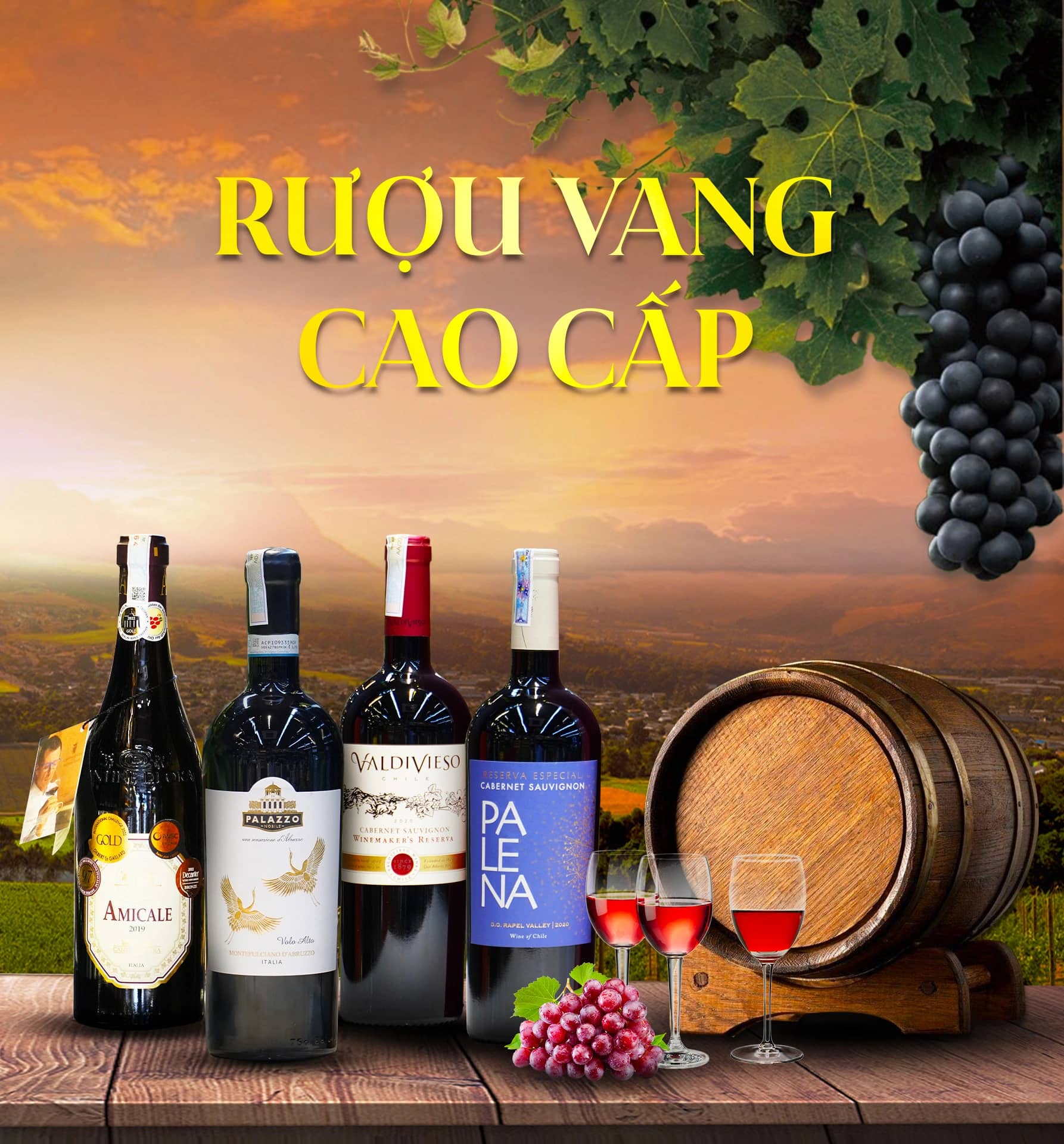 Ruou Vang Cao Cap Banner Mobile