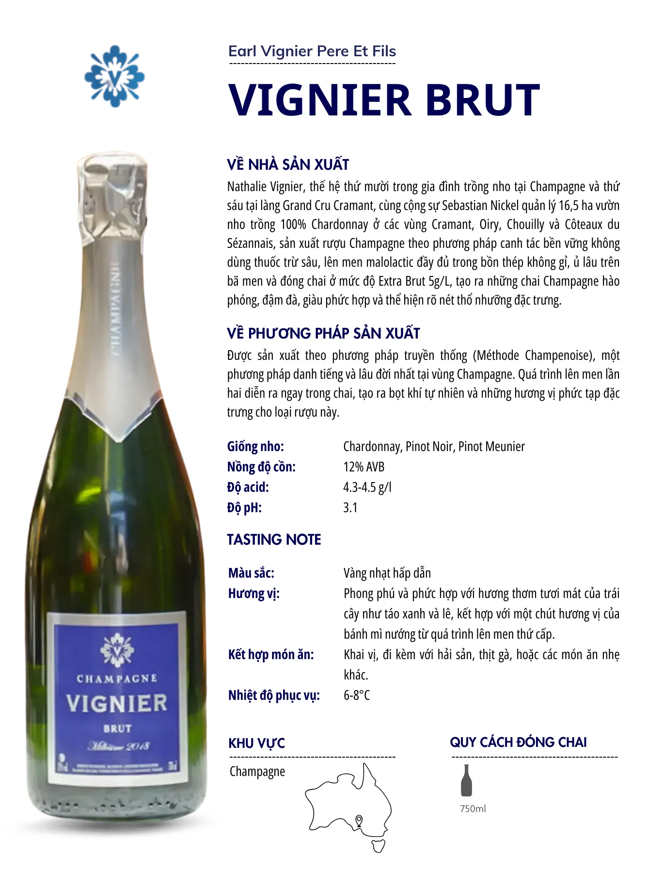 Tasting Notes Vignier Brut