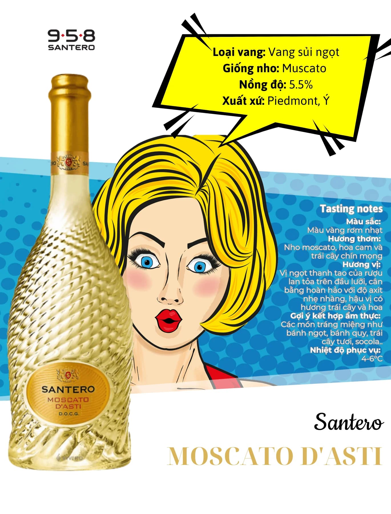 Tasting Notes Santero Moscato D Asti
