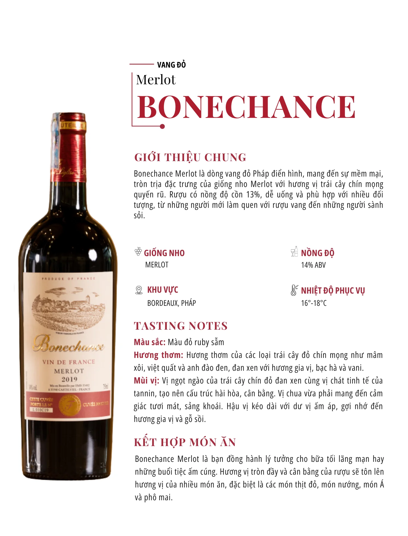 Tasting Notes Bonechance Merlot