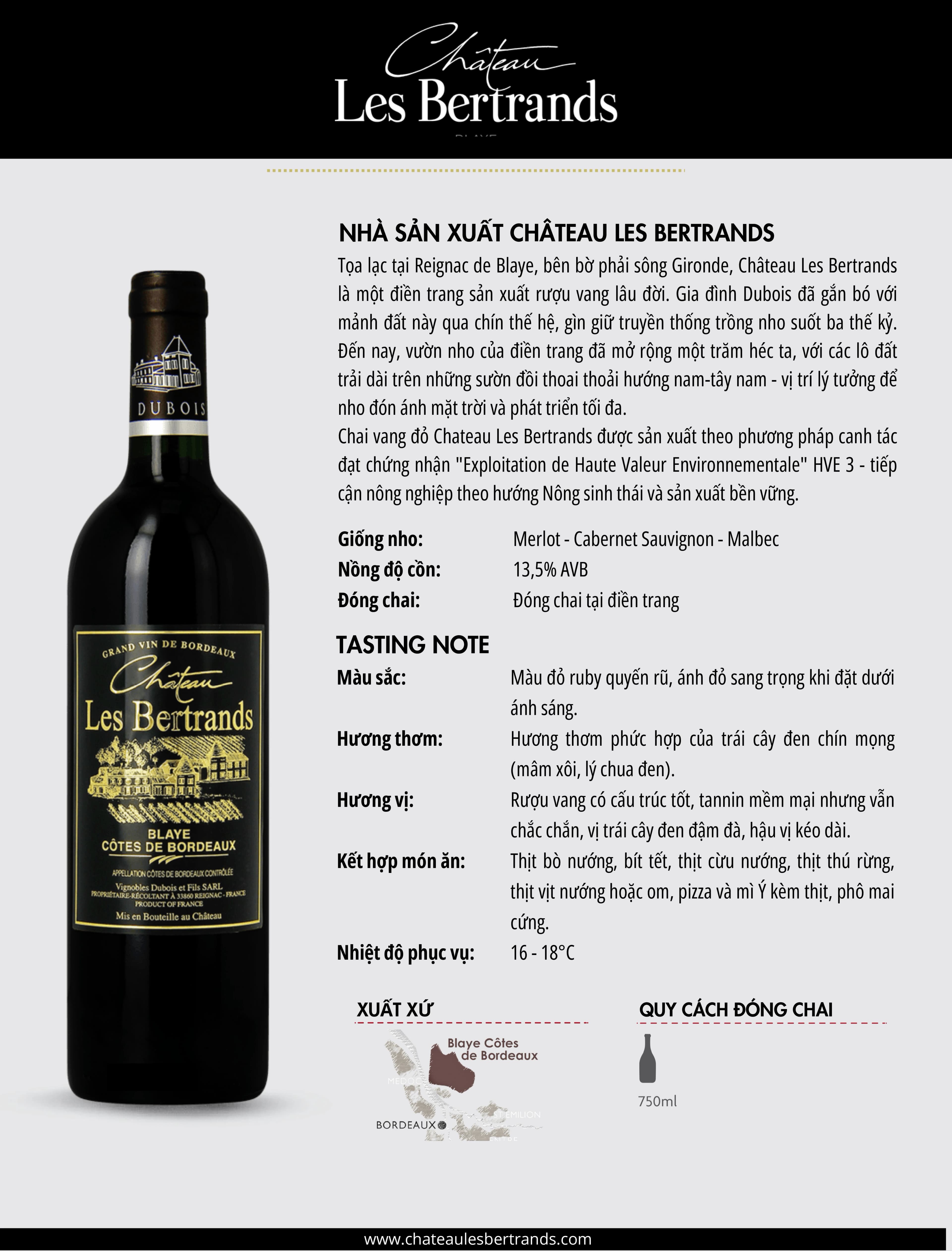 Tasting Notes Chateau Les Bertrands