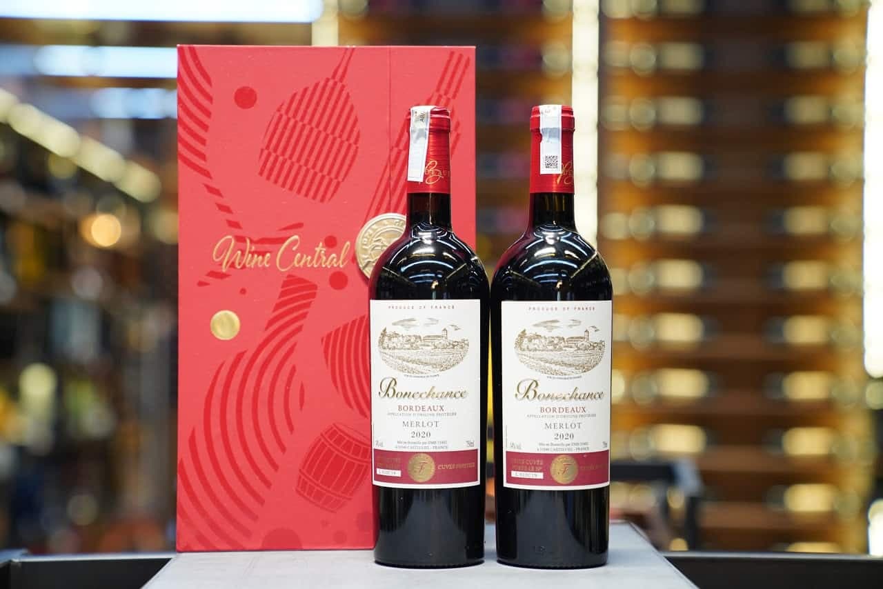 Ruou Vang Phap Bonechance Merlot 2
