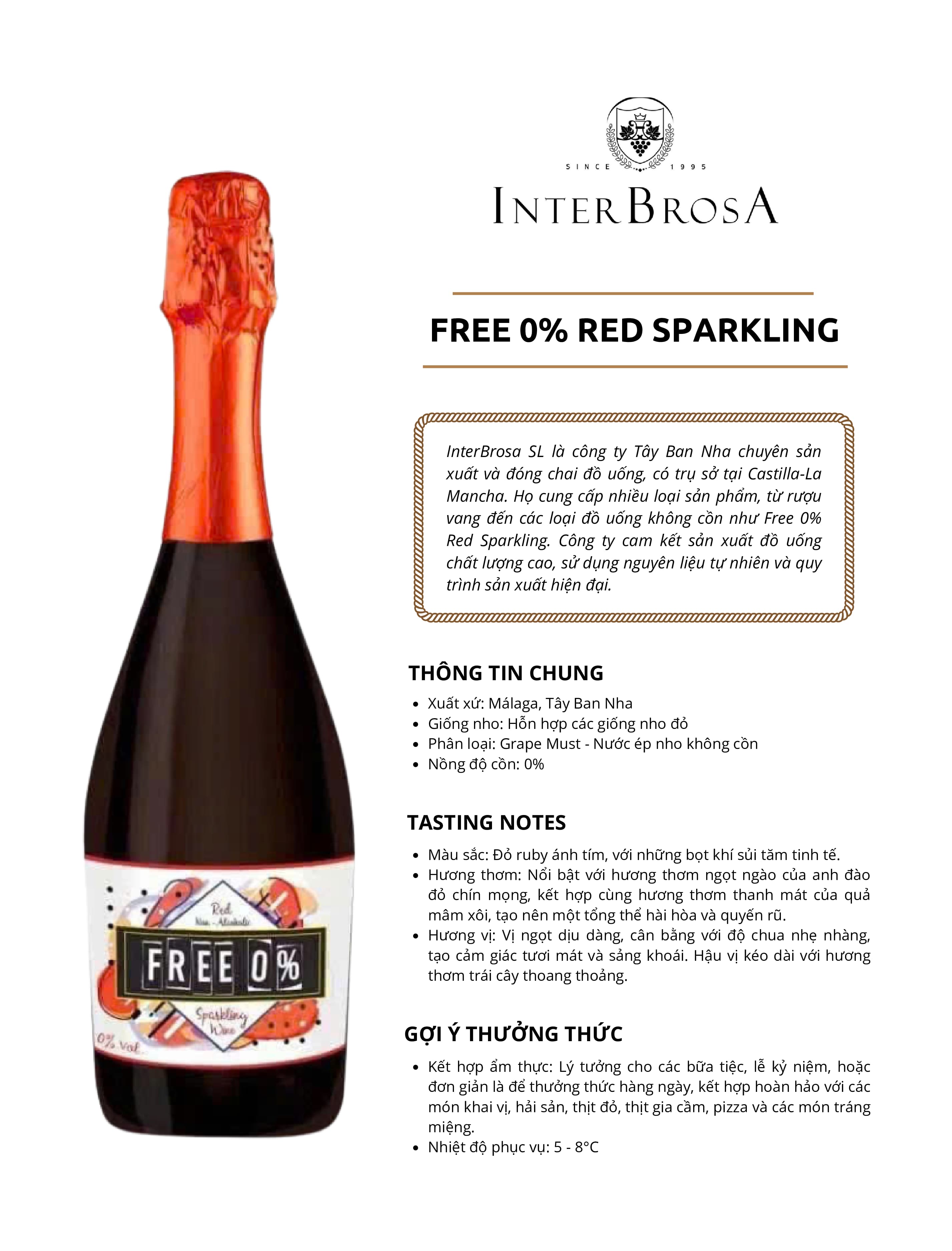 Tasting Notes Free 0  Red Sparkling