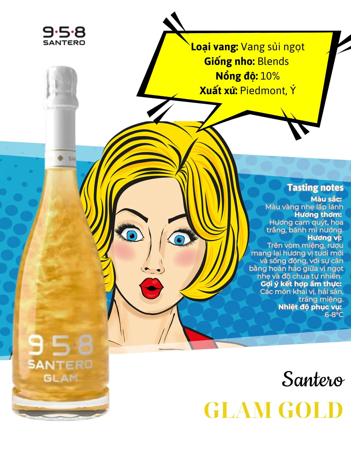 Tasting Notes Santero Glam Gold