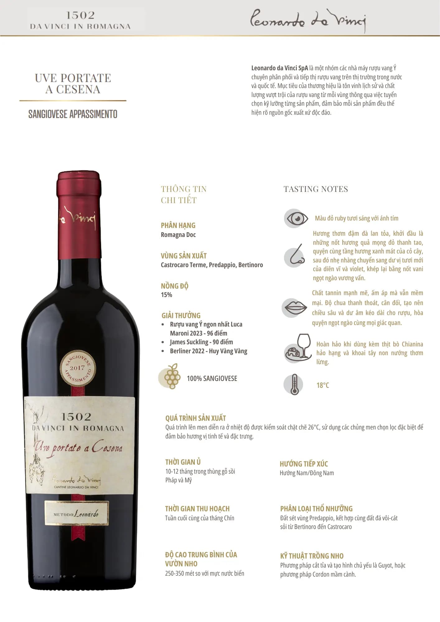Tasting Notes Uve  Portate a Cesena