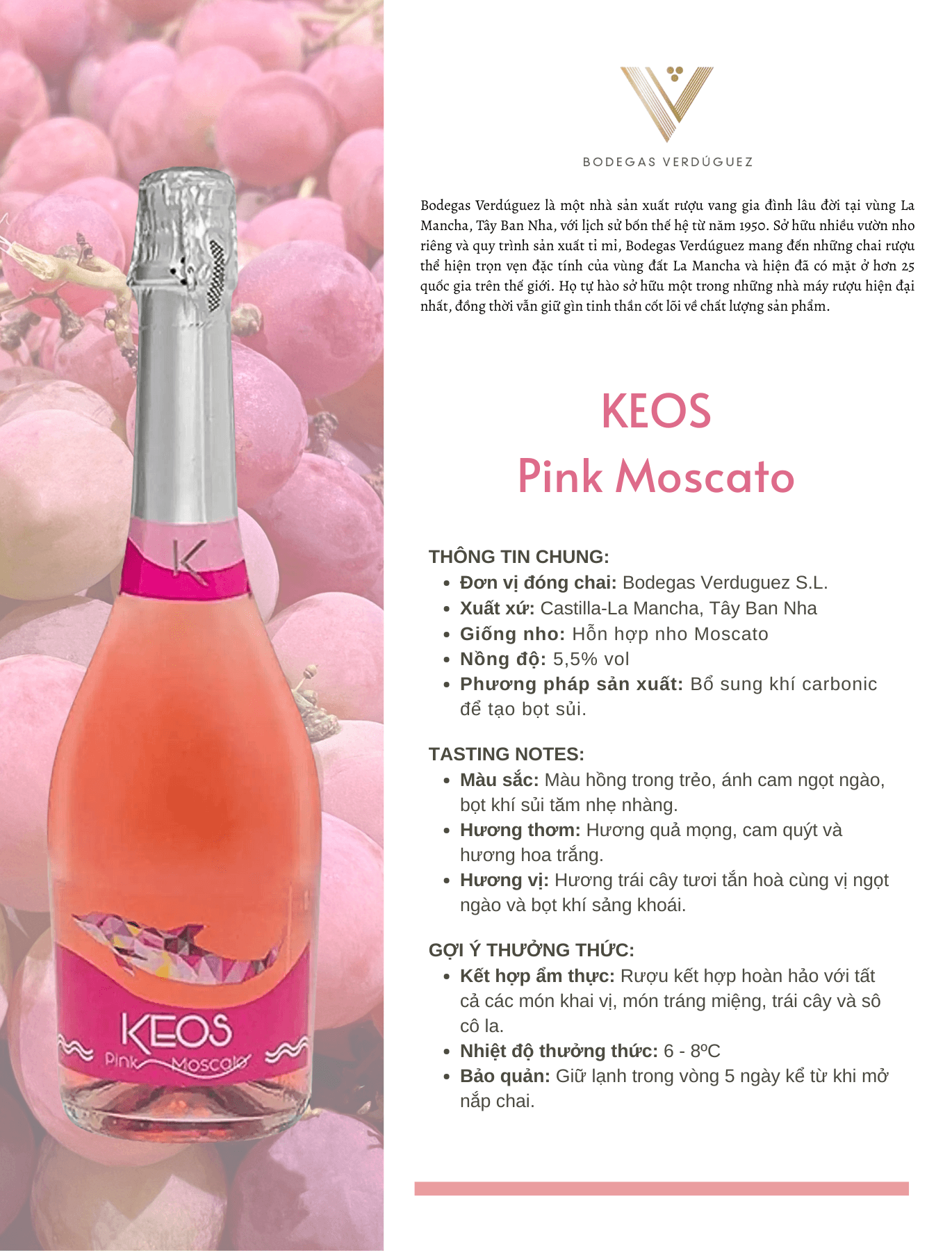 Tasting Notes Keos Pink Moscato