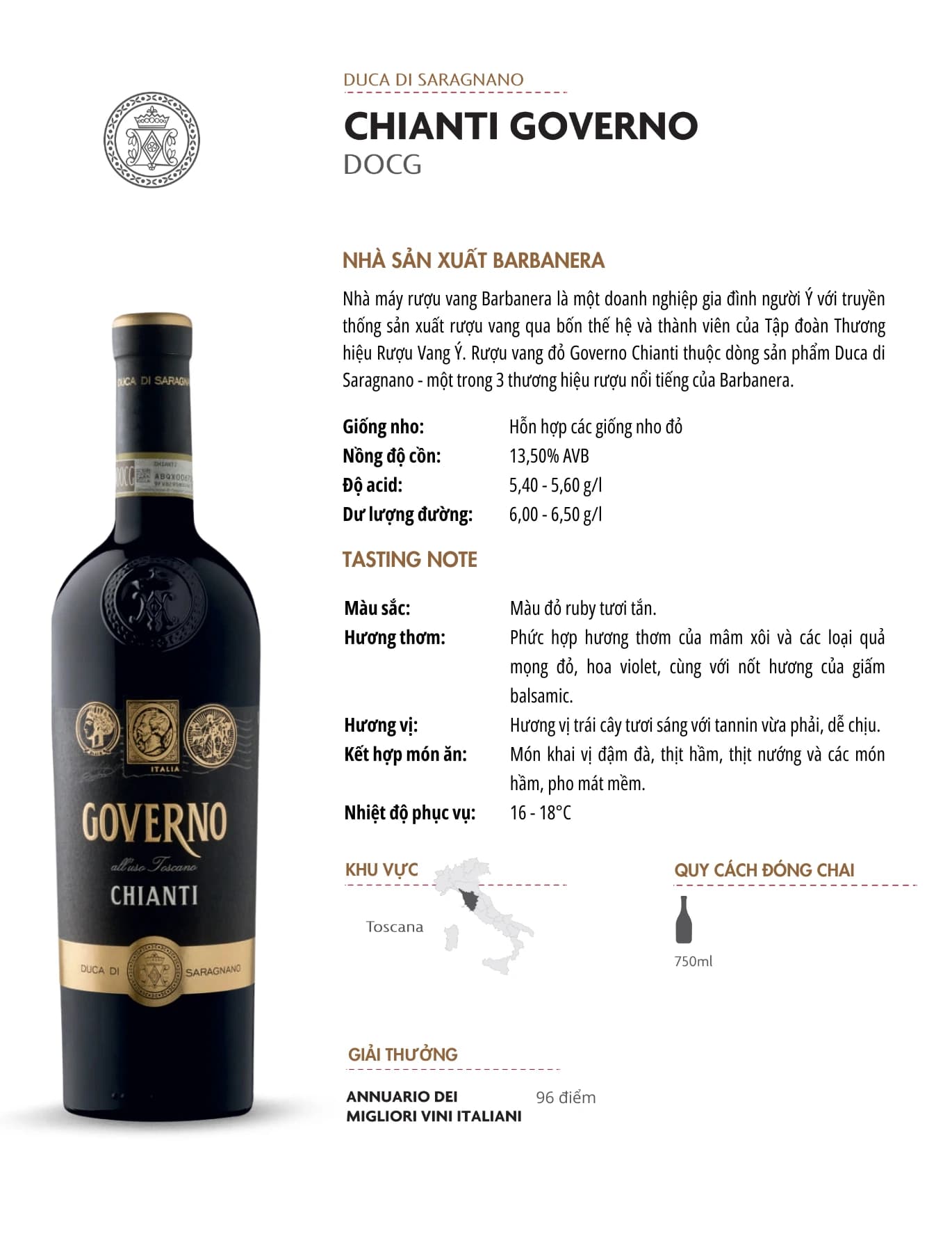 Tasting Notes Governo Chianti Docg