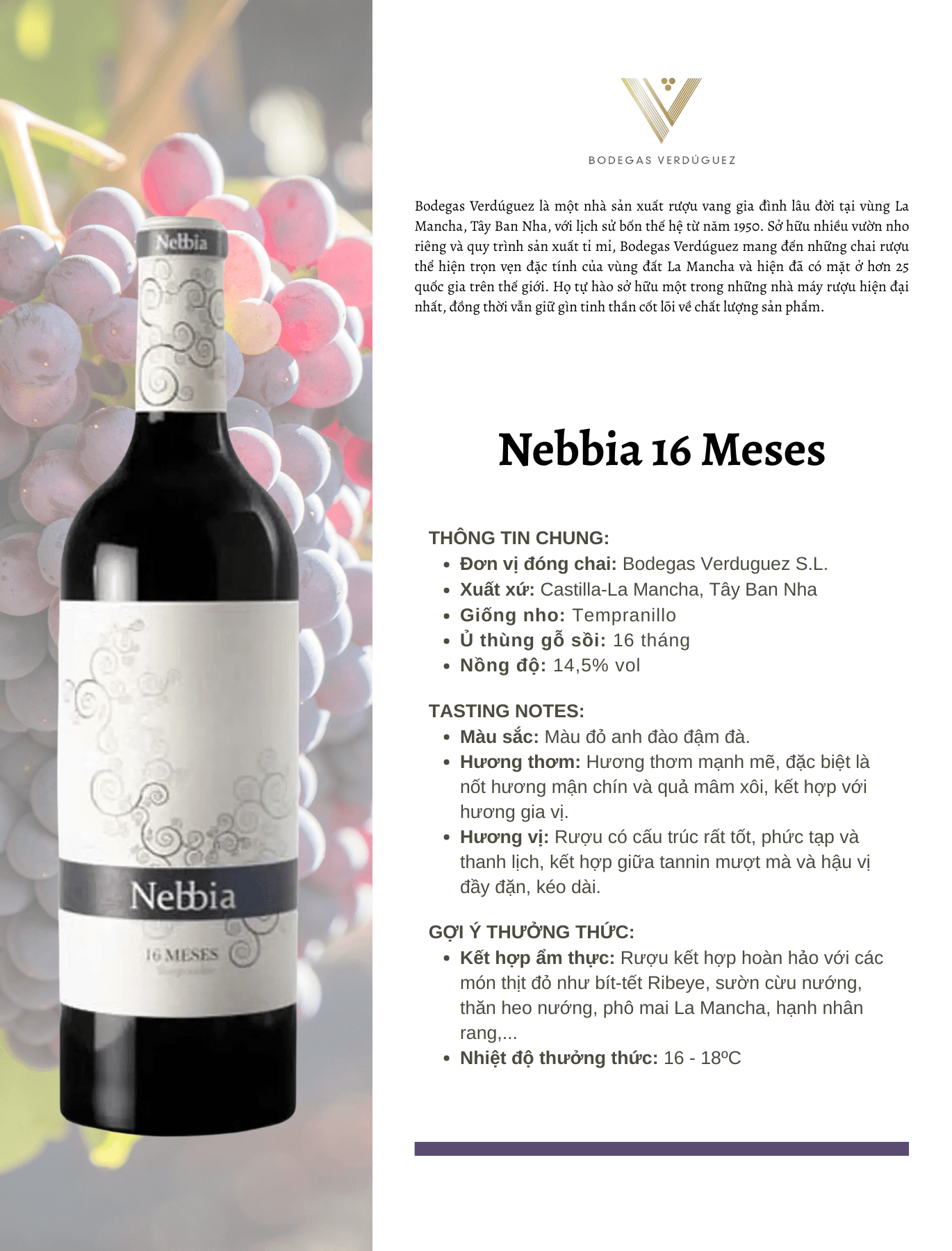 Tasting Notes Nebbia 16 Meses