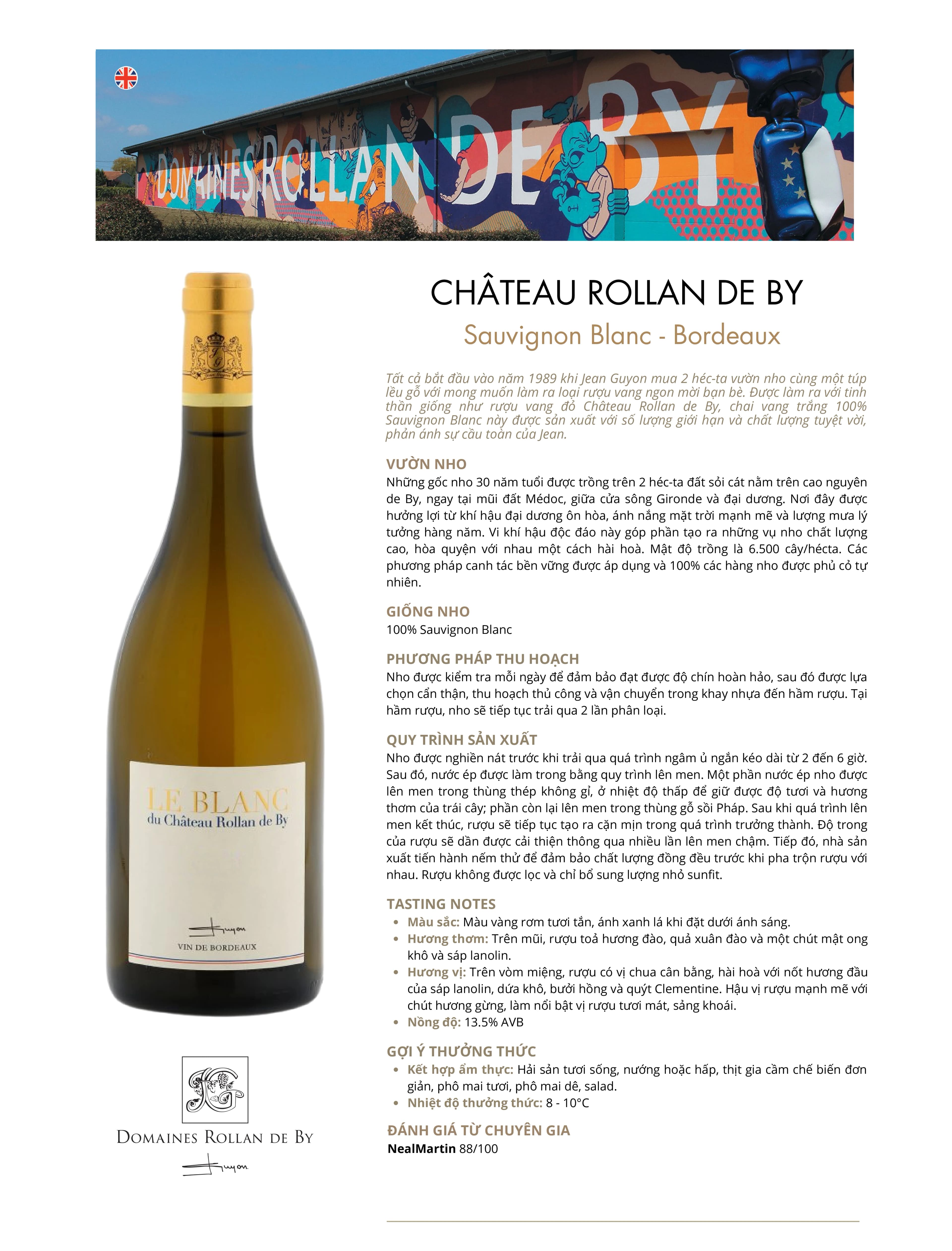 Tasting Notes Rollan De by Blanc