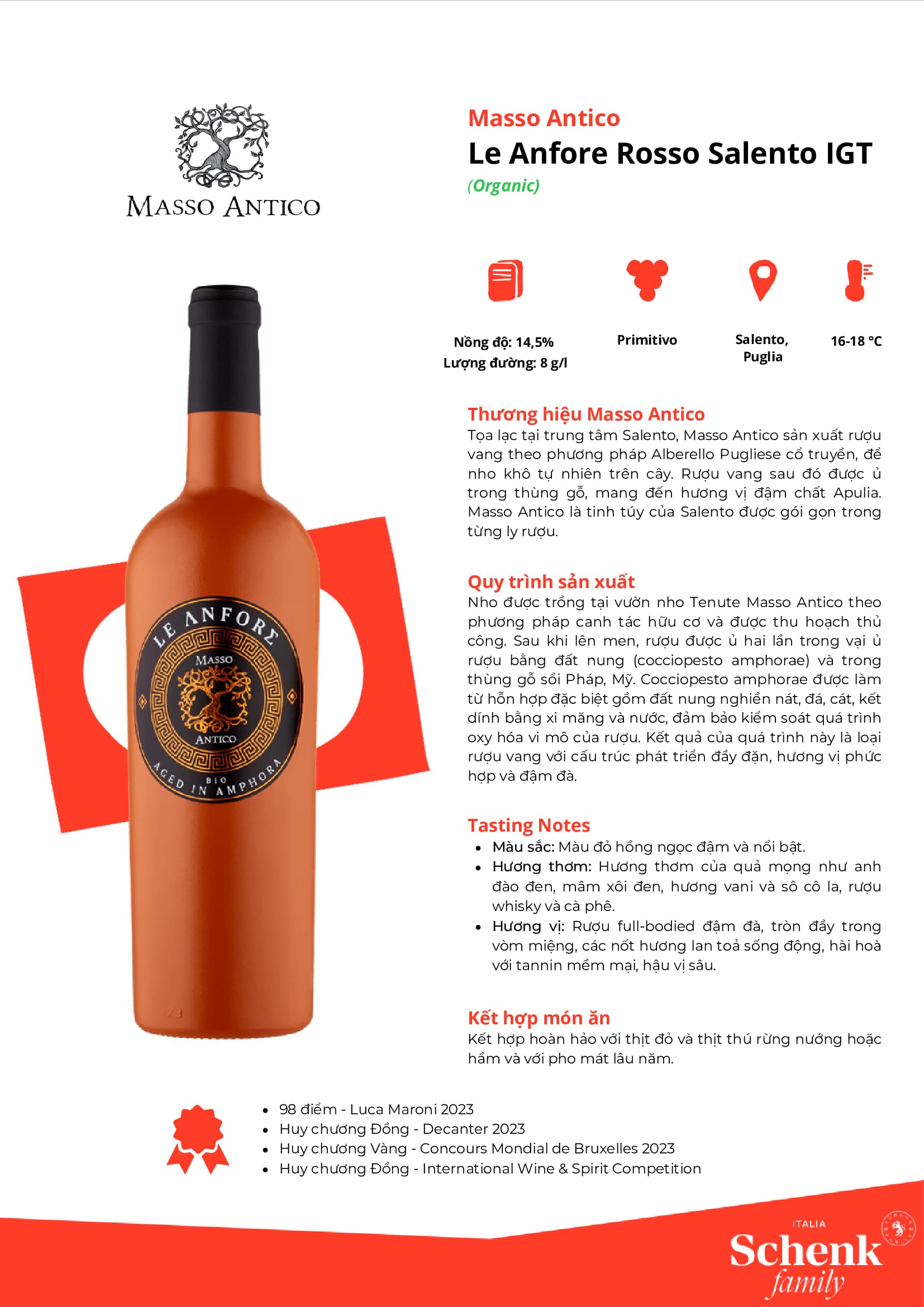 Tasting Notes Masso Antico Le Anfore