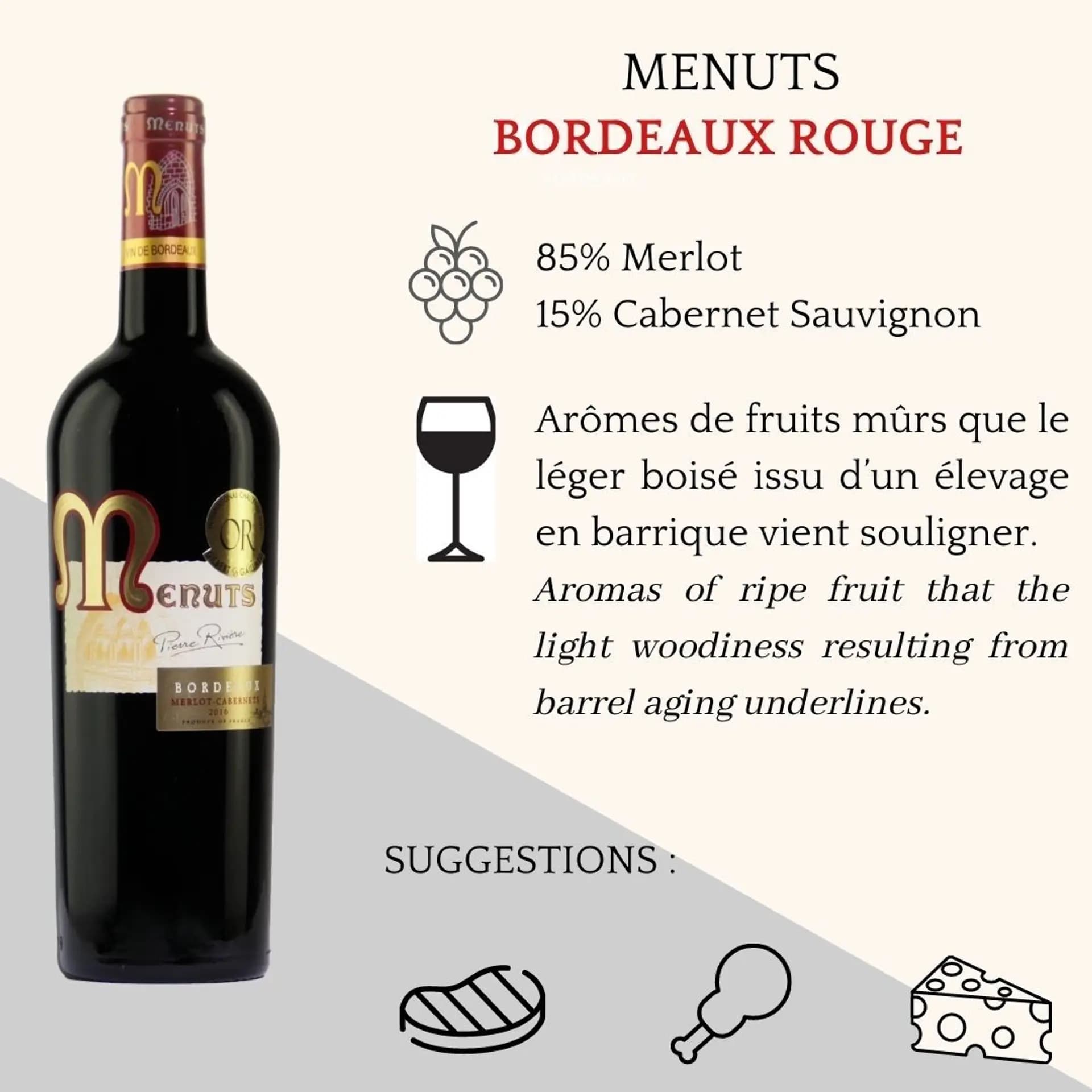 Ruou Vang Phap Menuts Bordeaux Rouge 9