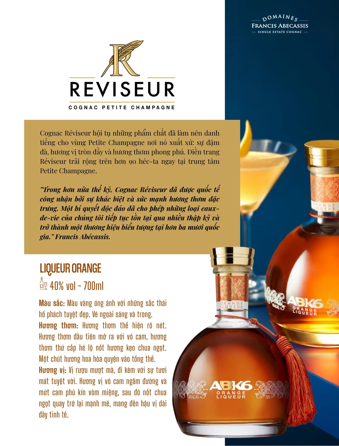 Tasting Notes Reviseur Liqueur Orange
