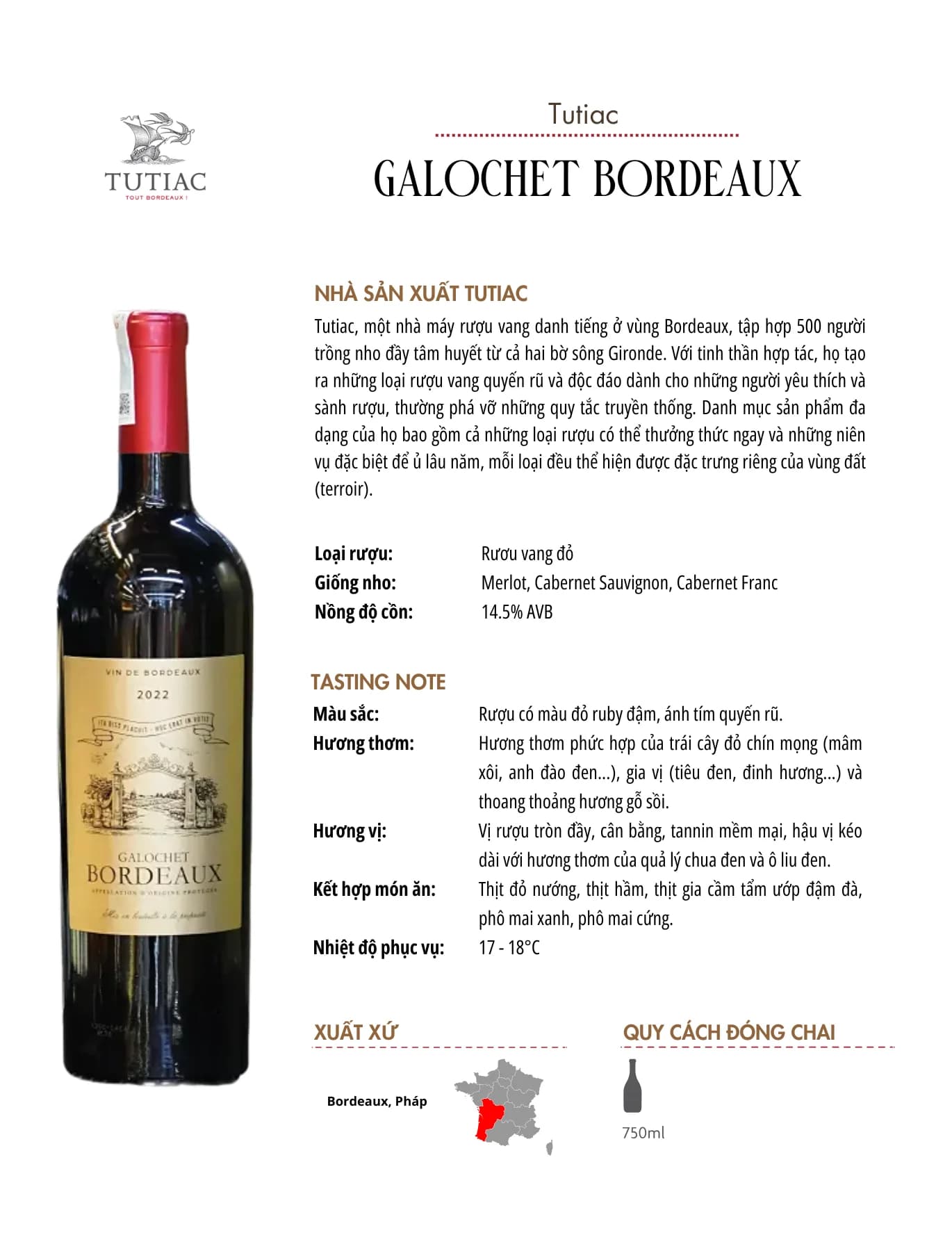 Tasting Notes Galochet Bordeaux