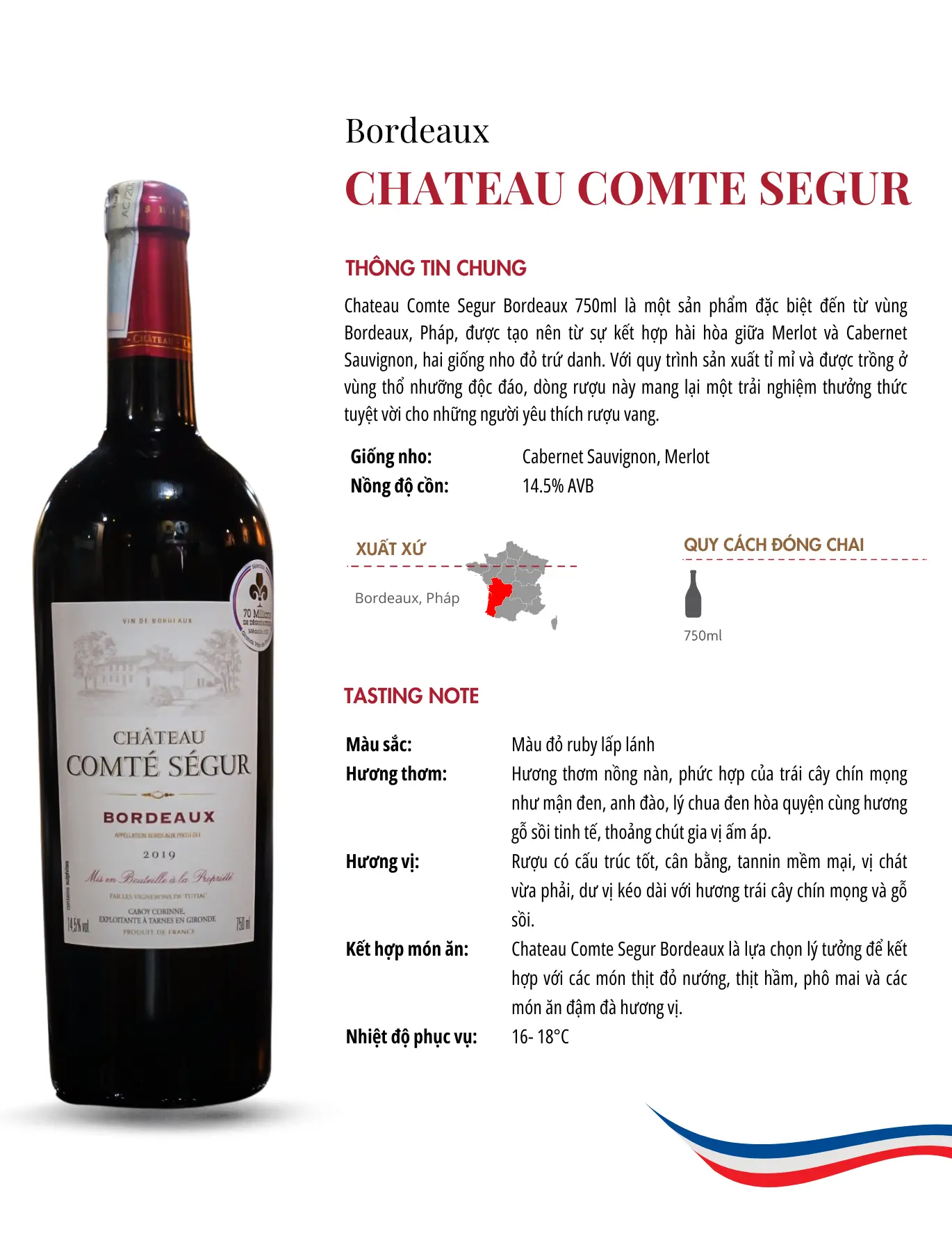 Tasting Notes Chateau Comte Segur