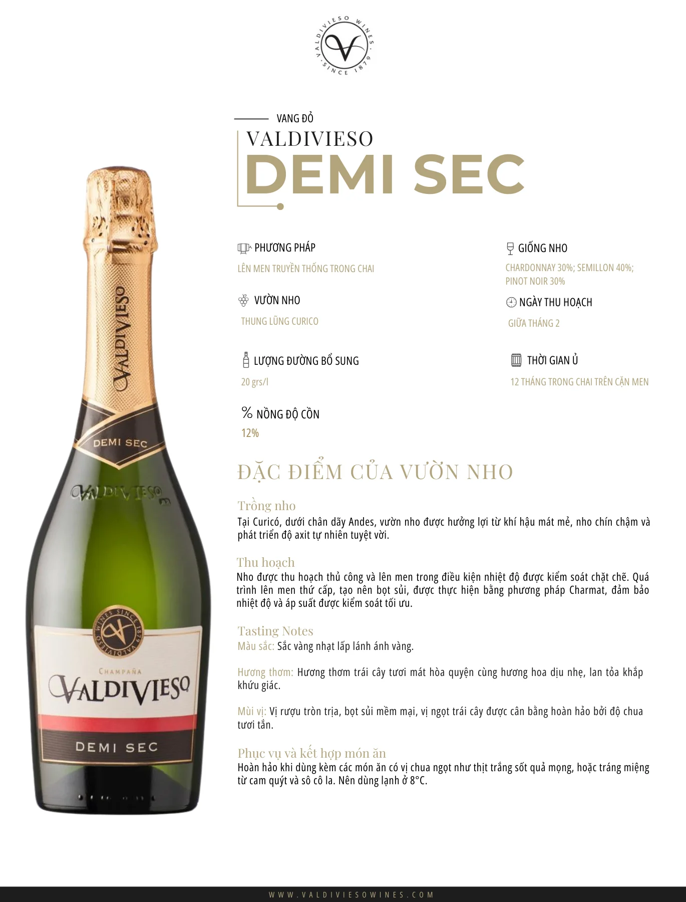 Tasting Notes Valdivieso Sparkling Demisec