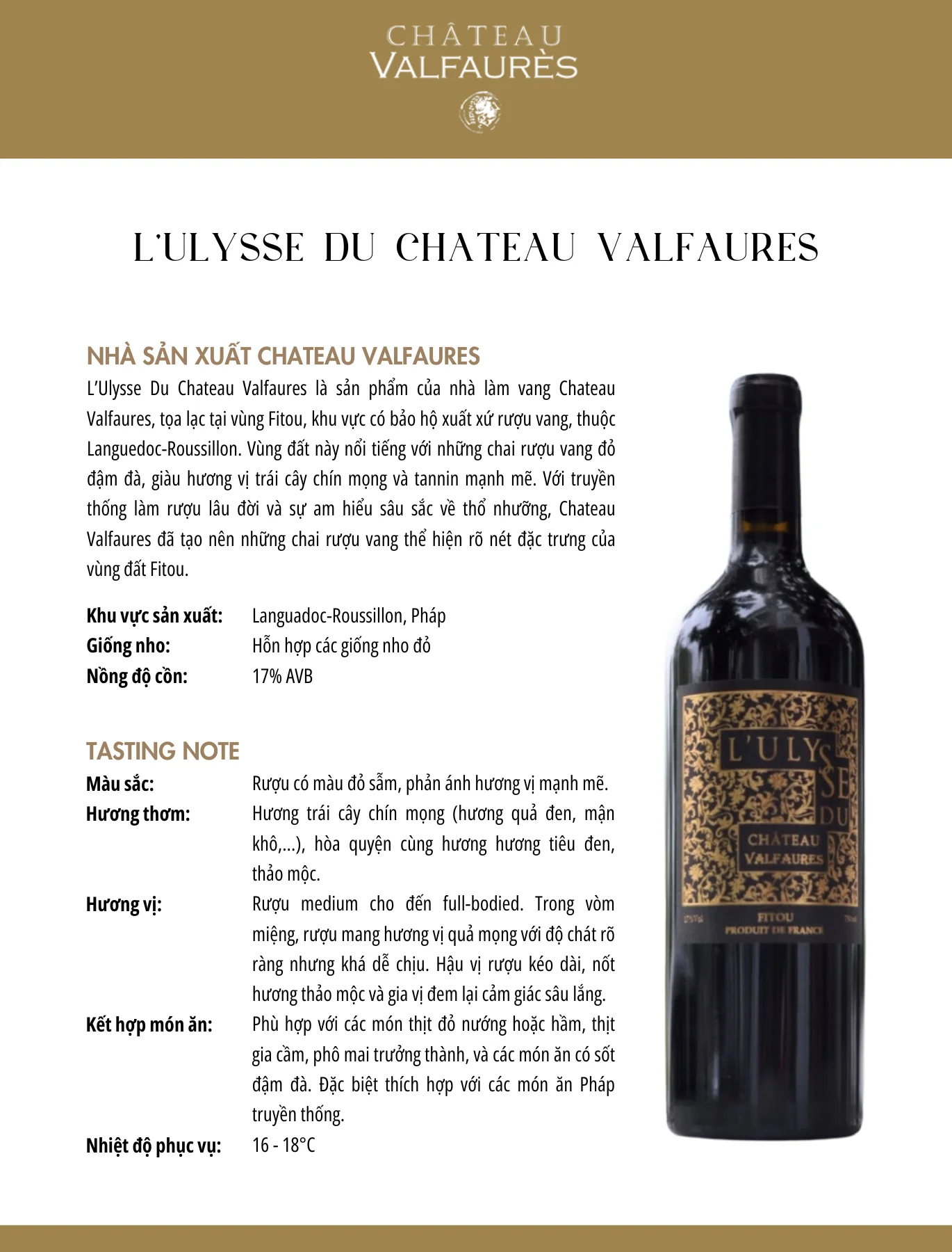 Tasting Notes Chateau Valfaures