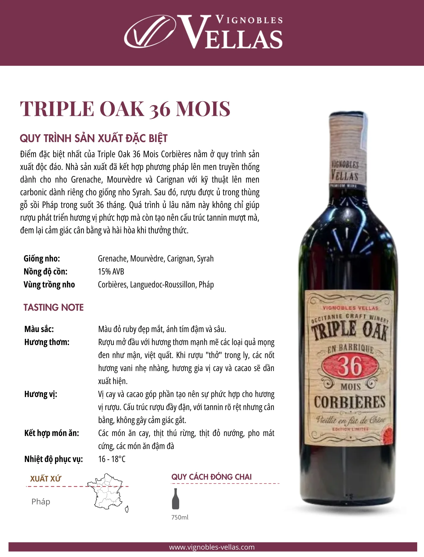 Tasting Notes Triple Oak 36 Mois