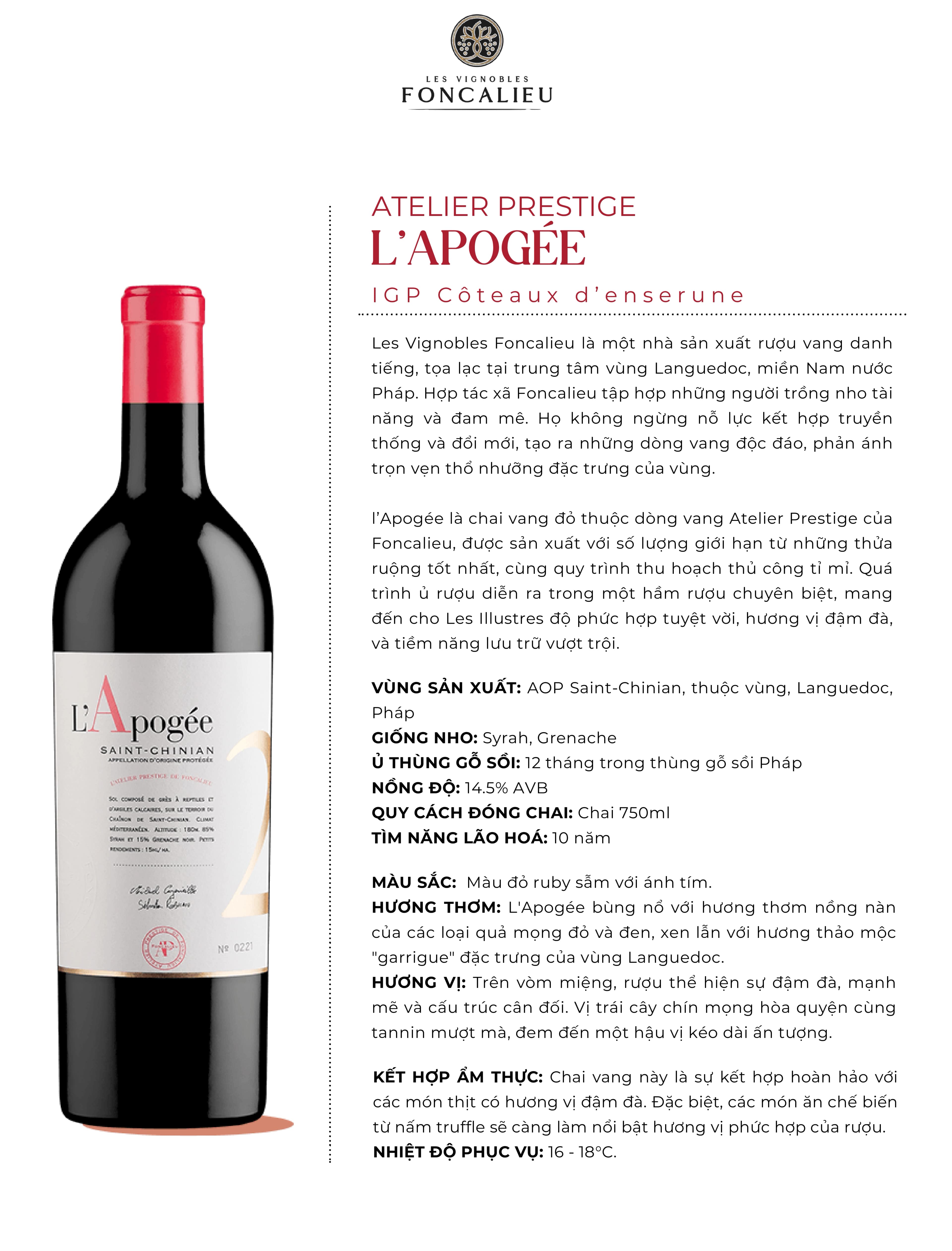 Tasting Notes L Apogee