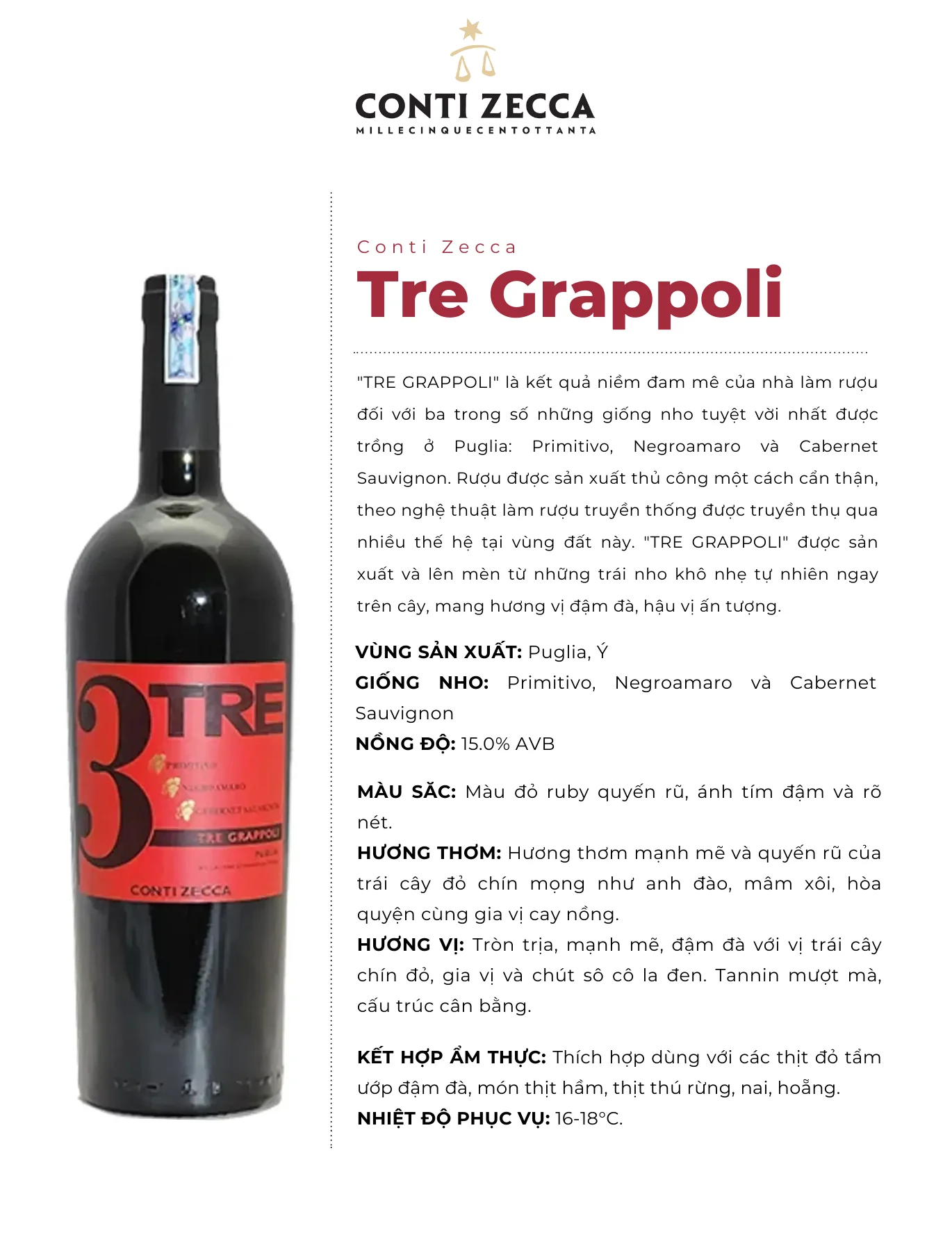 Tasting Notes Tre Grappoli