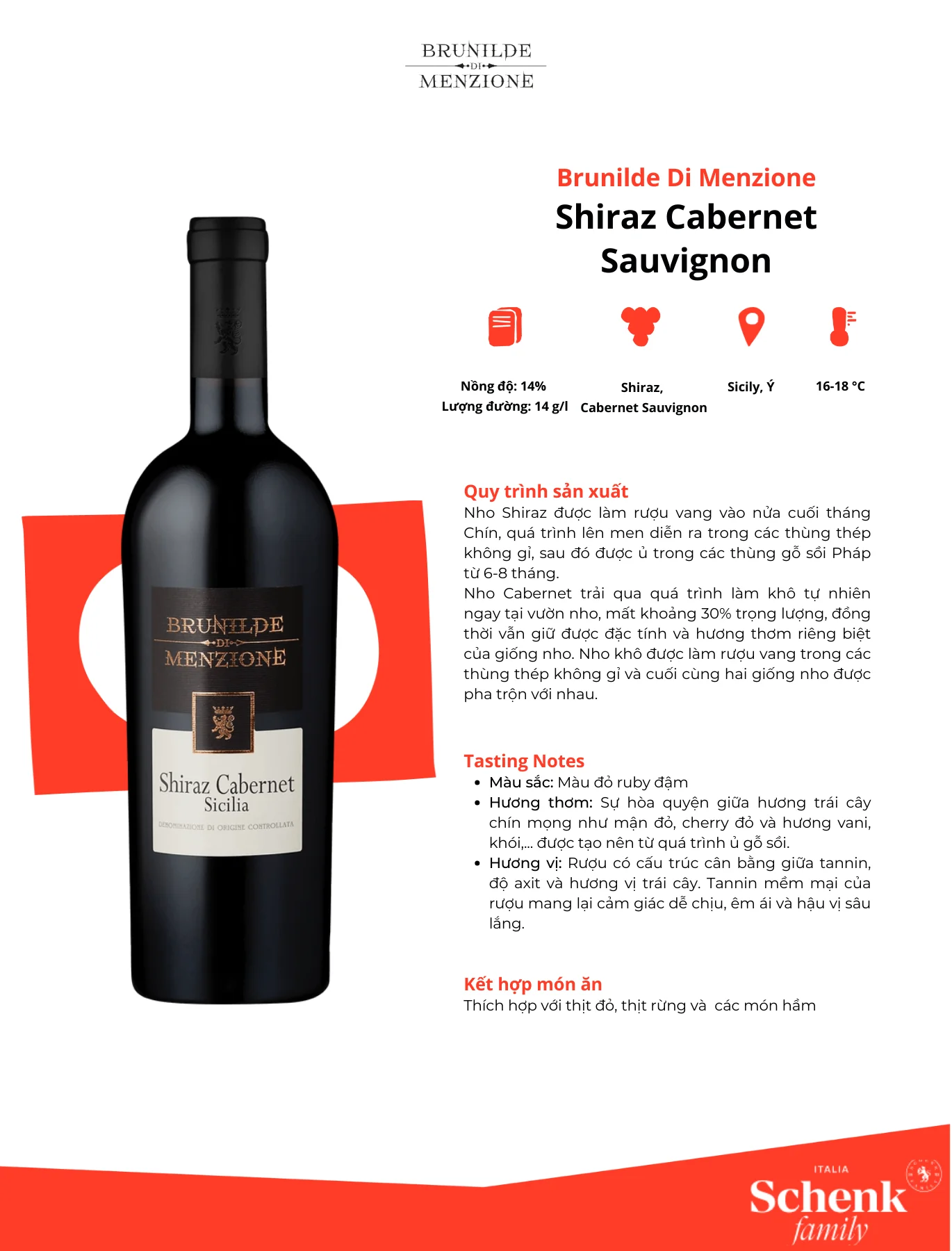 Tasting Notes Brunilde Di Menzione Shiraz Cabernet Cauvignon