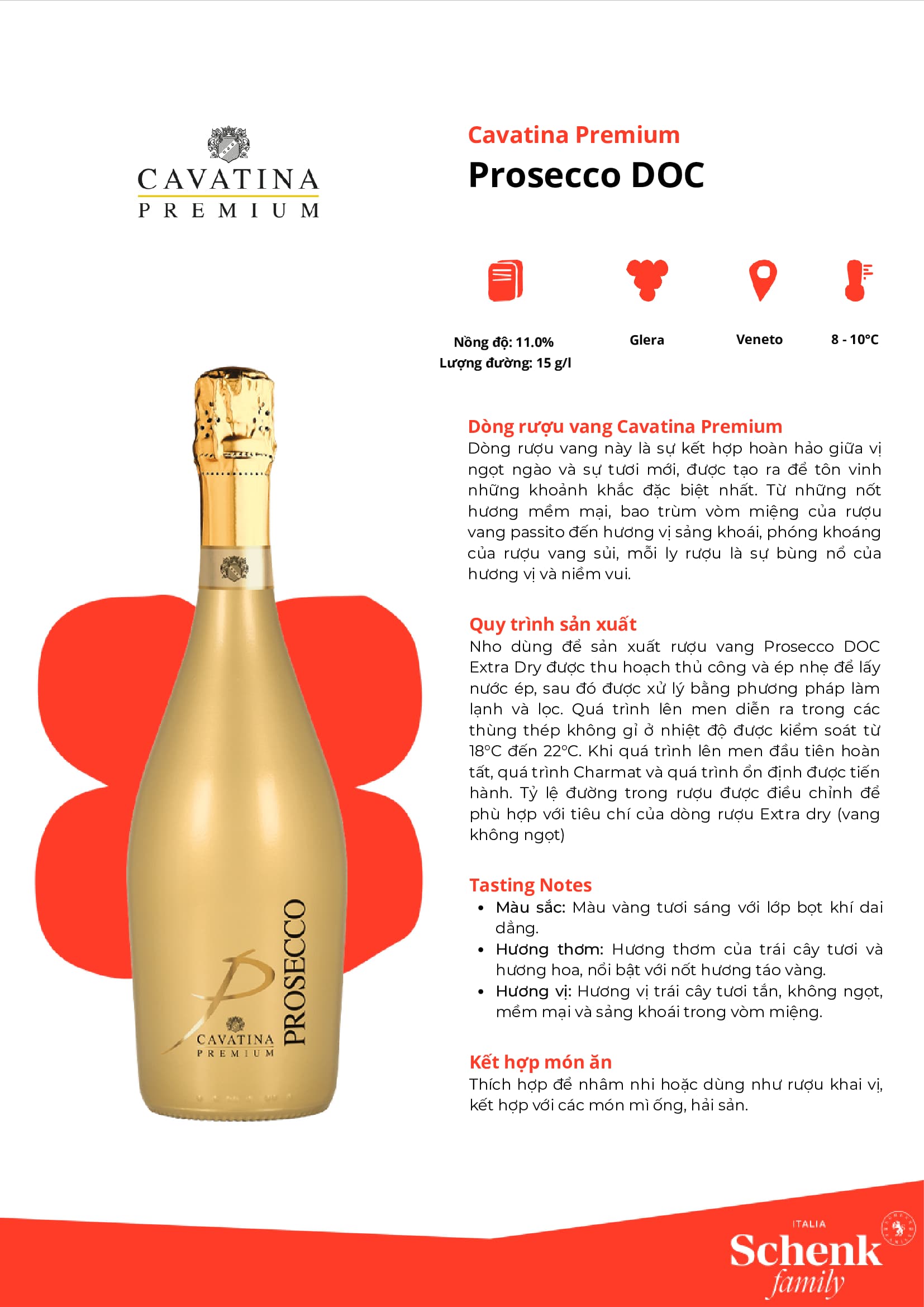 Tasting Notes Cavatina Premium Prosecco Doc