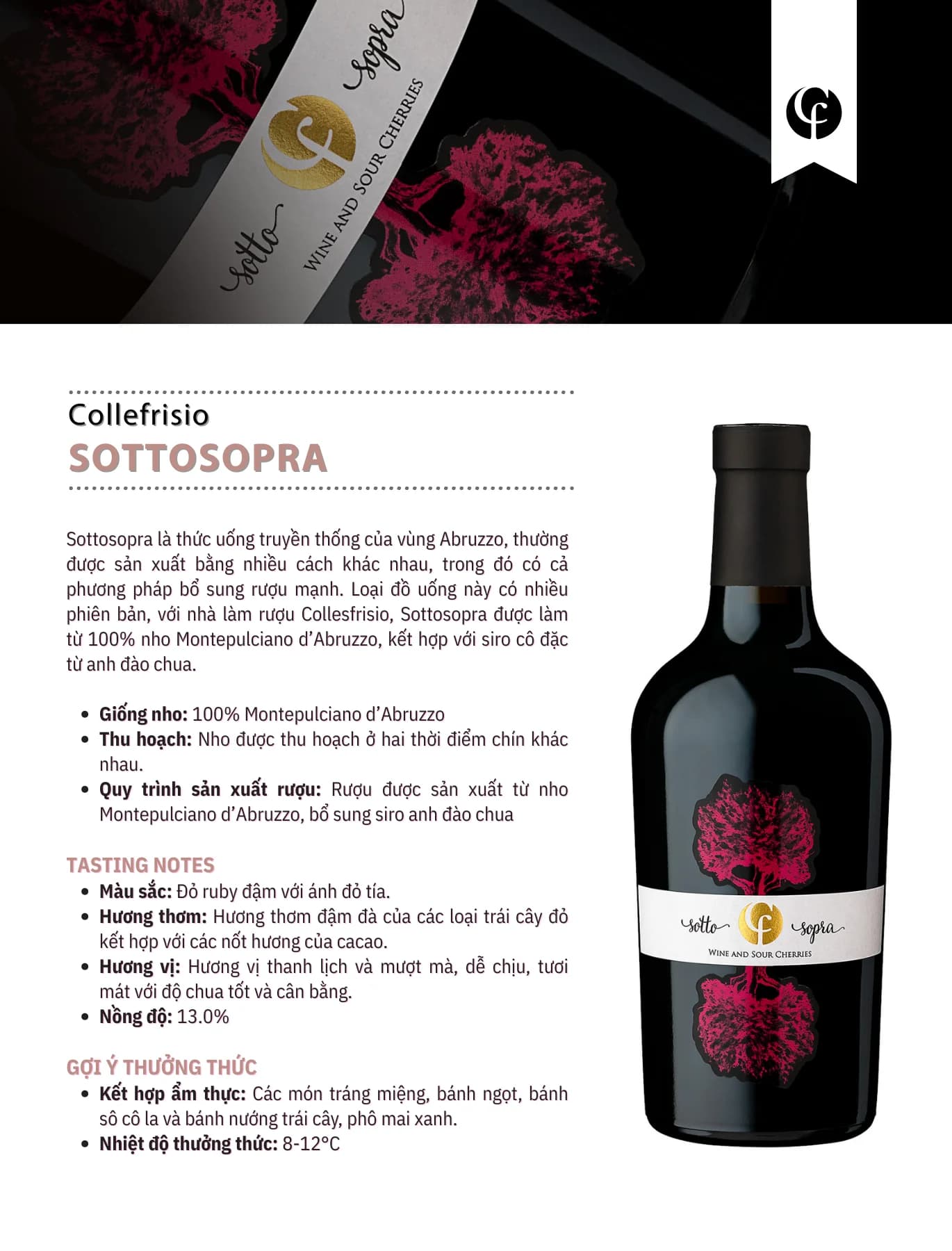 Tasting Notes Collefrisio Selezione Sottosopra