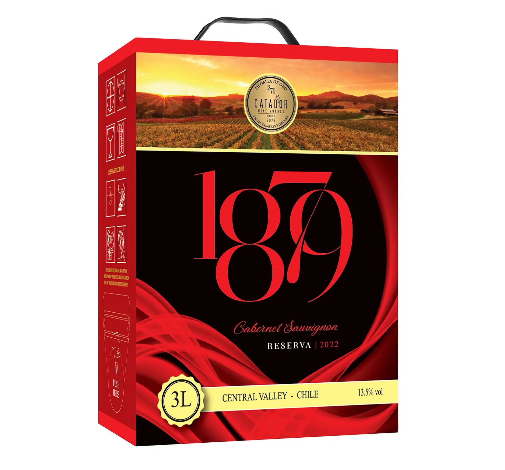 Ruou Vang Chile 1879 Cabernet Sauvignon 3l 2