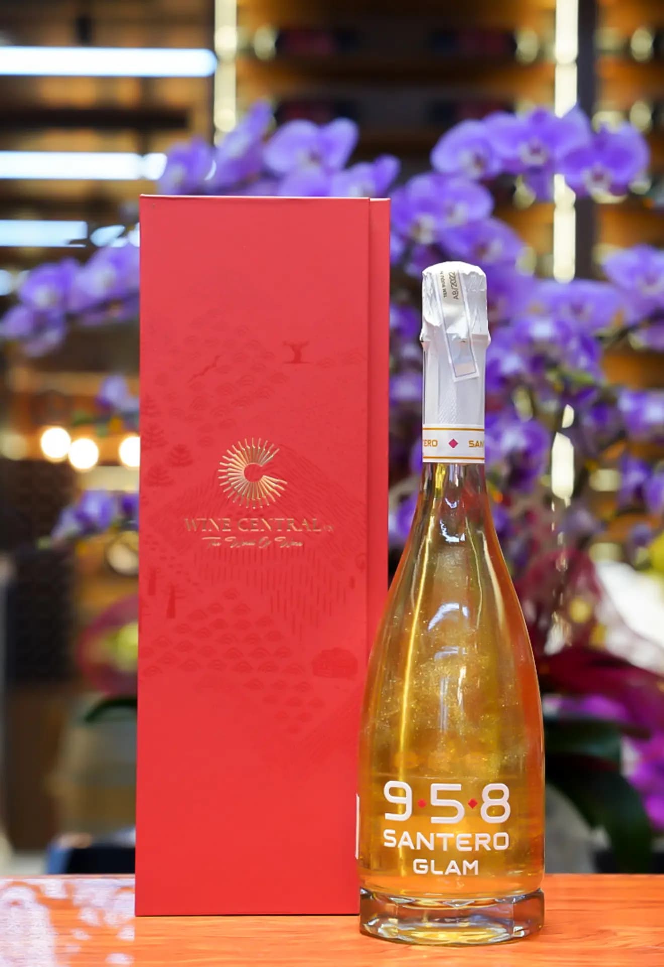 Ruou Vang Y Sparkling Santero Glam Gold 4
