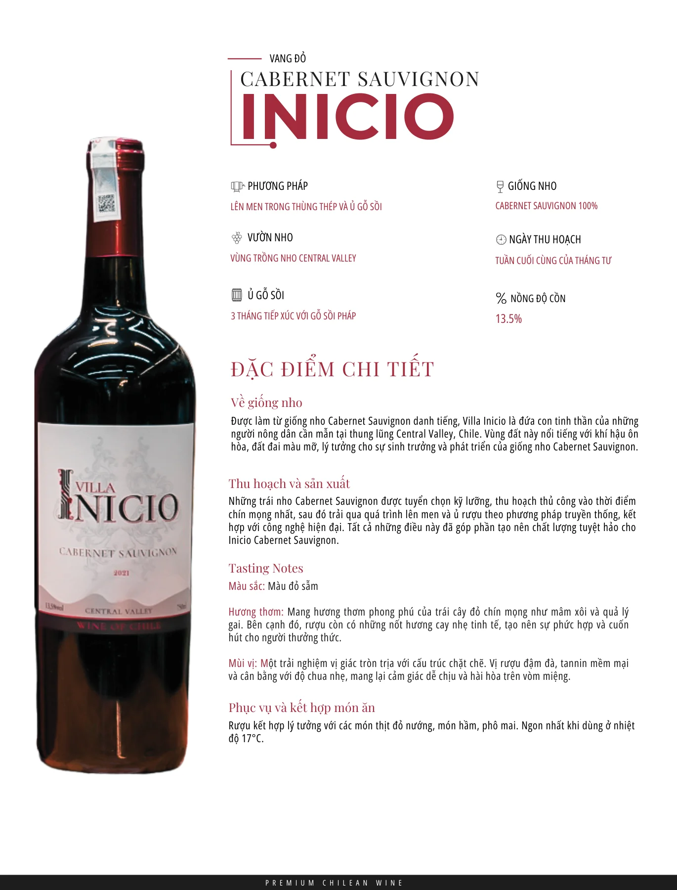 Tasting Notes Cabernet Sauvignon Inicio