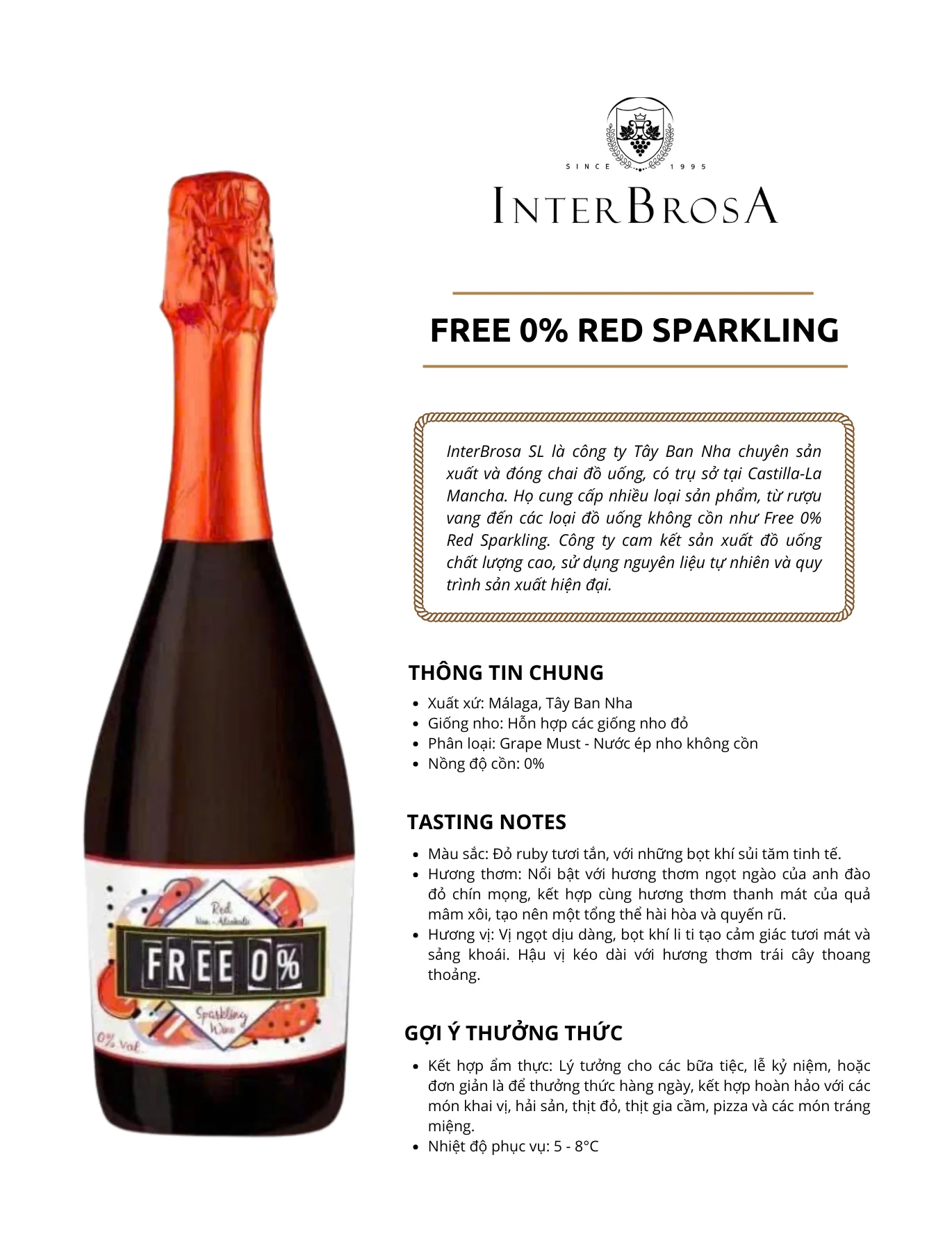 Tasting Notes Free 0% Red Sparkling
