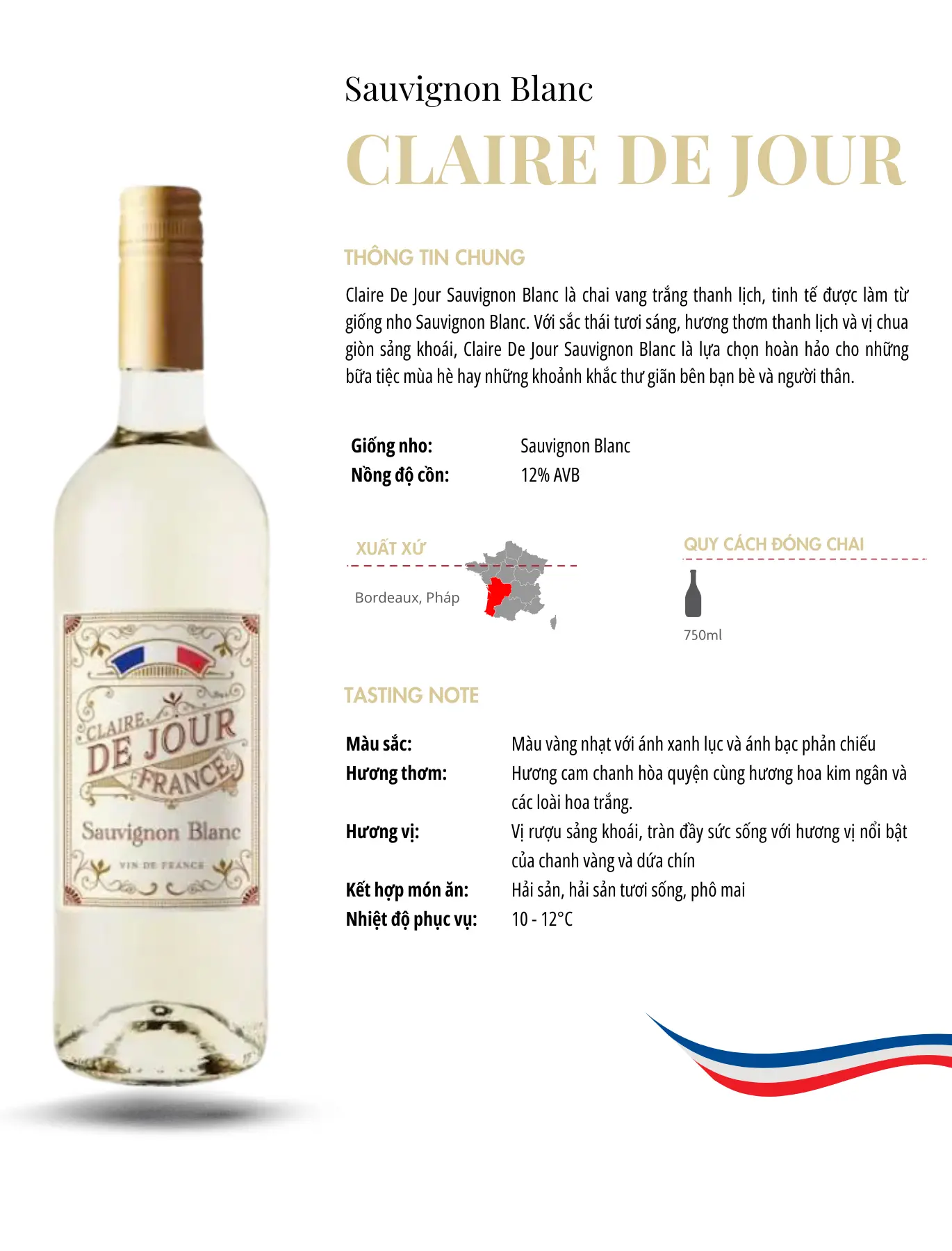 Tasting Notes Claire De Jour Sauvignon Blanc