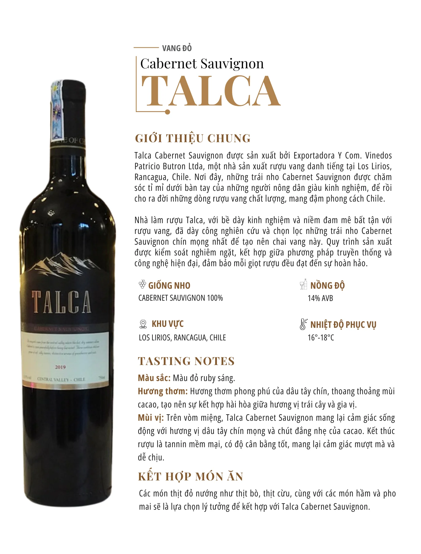 Tasting Notes Talca