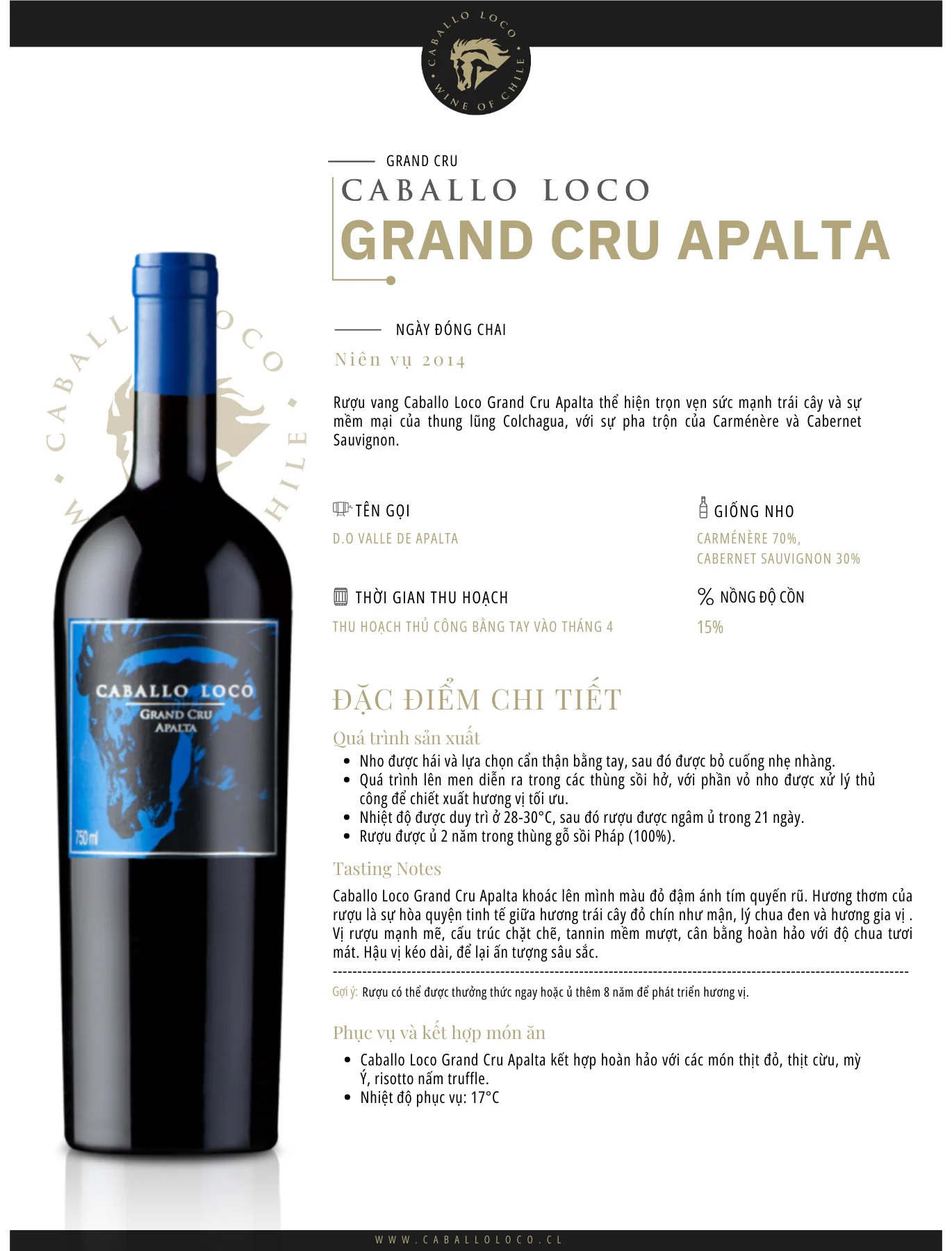 Tasting Notes Caballo Loco Grand Cru Apalta