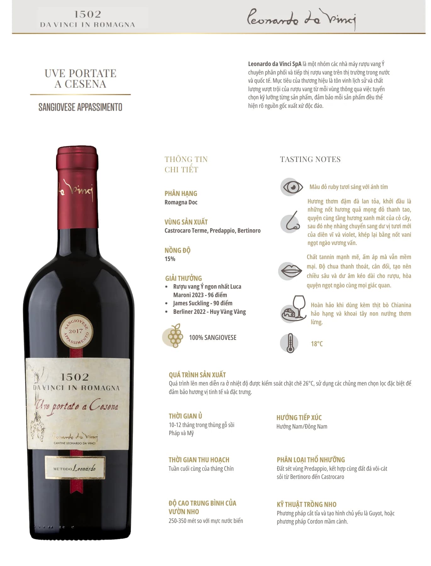 Tasting Notes Uve Portate a Cesena Do