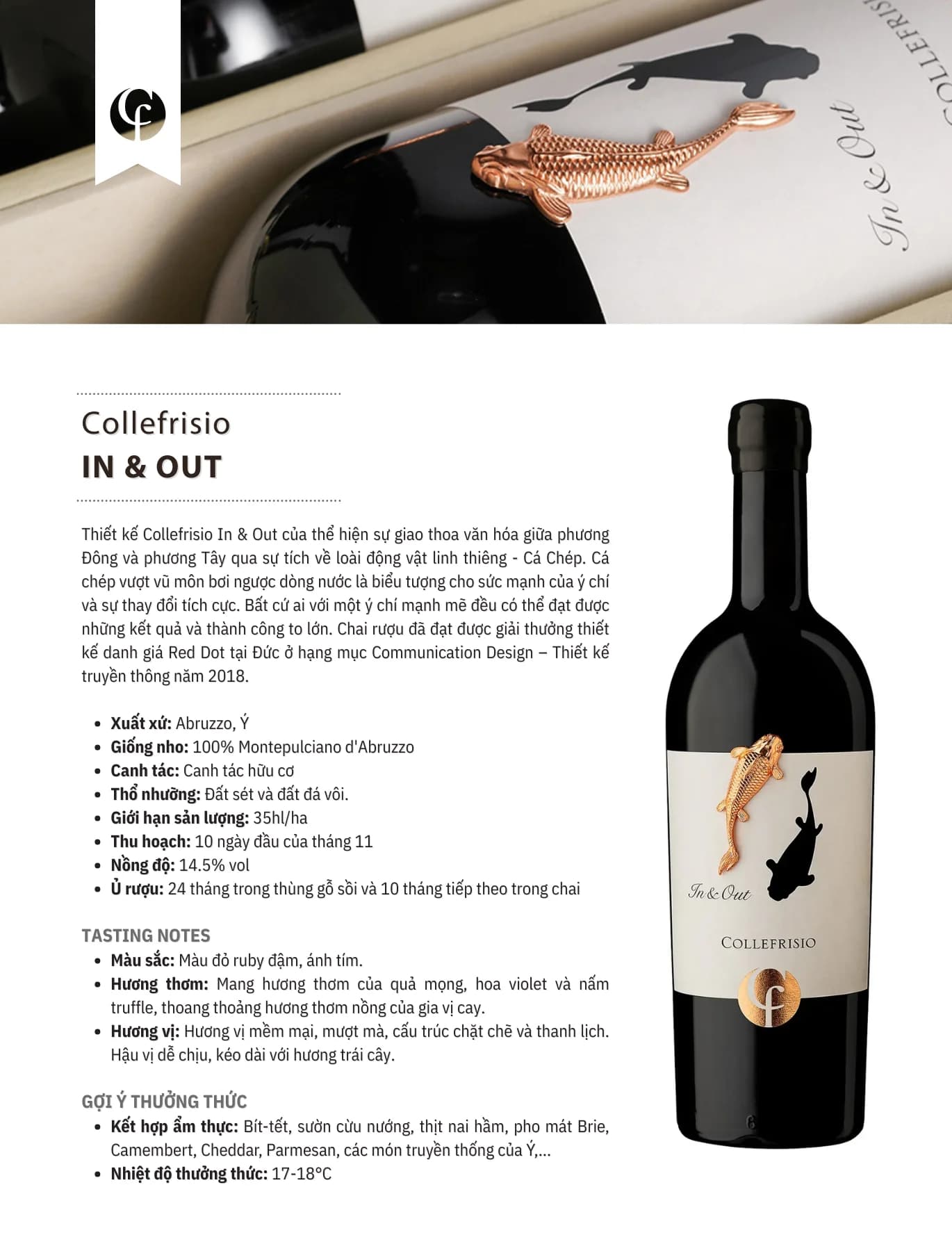 Tasting Notes Collefrisio in and Out