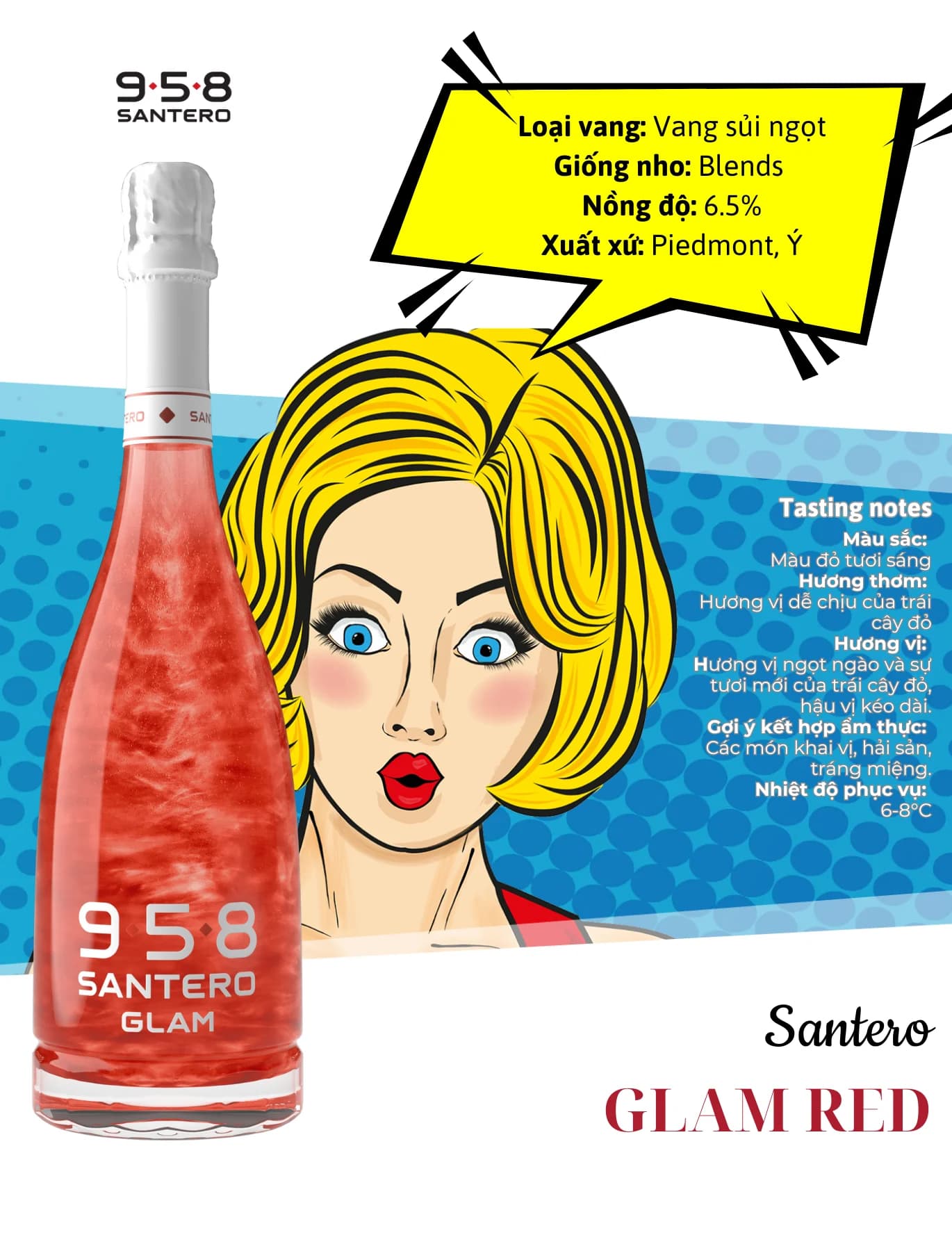 Tasting Notes Santero Glam Red