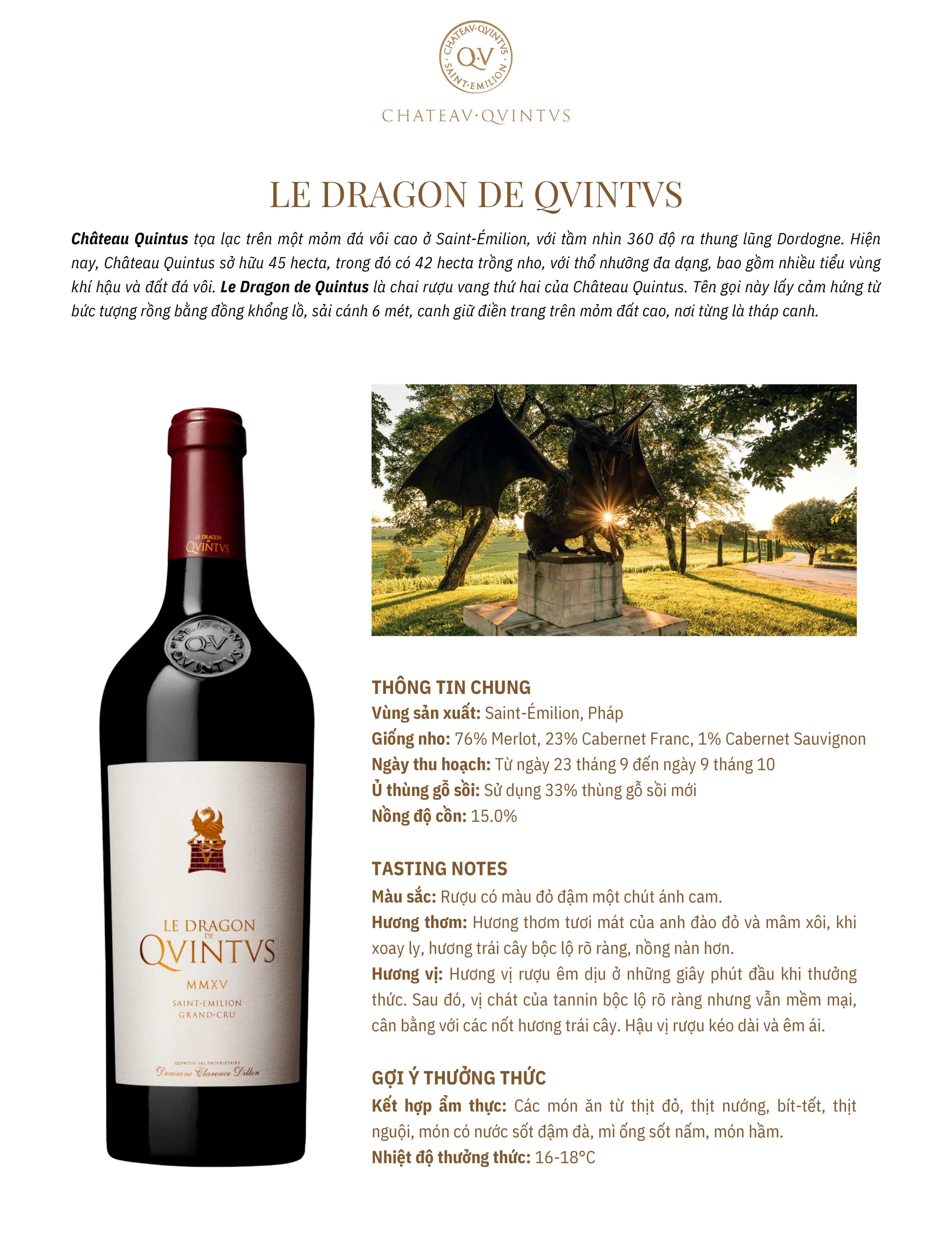 Tasting Notes Le Dragon De Qvintvs