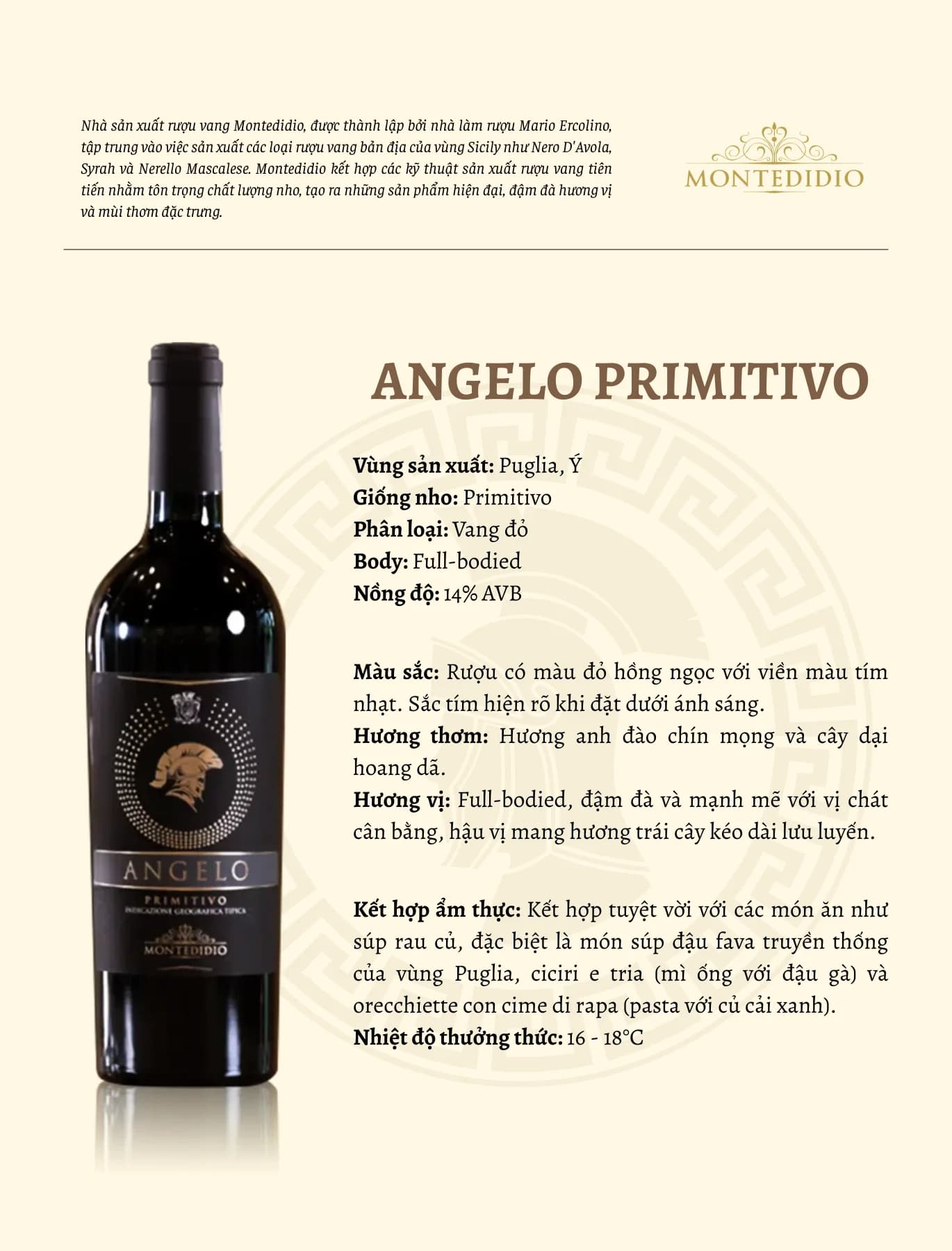 Tasting Notes Angelo Primitivo