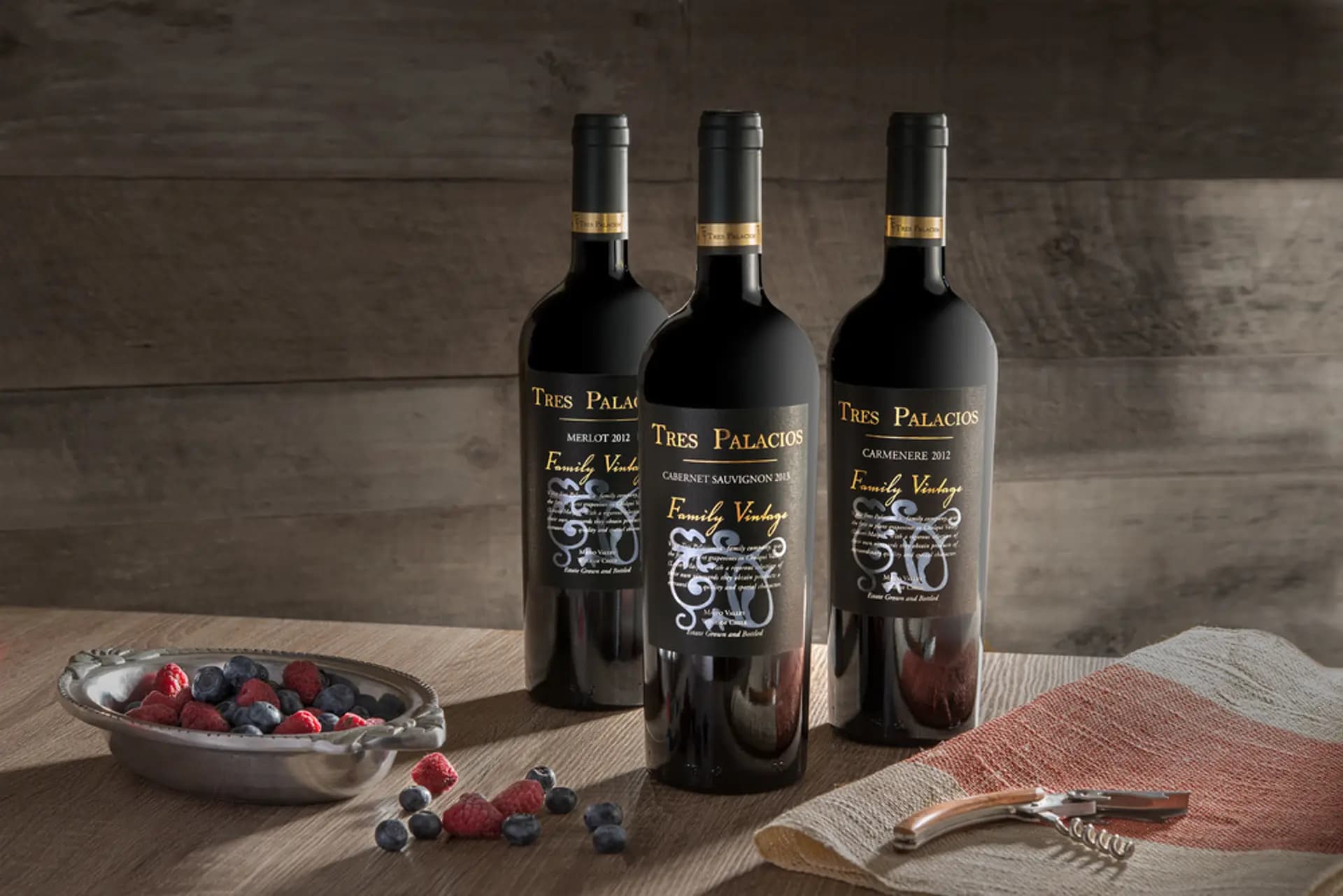 Ruou Vang Chile Tres Palacios Family Vintage Cabernet Sauvignon 8