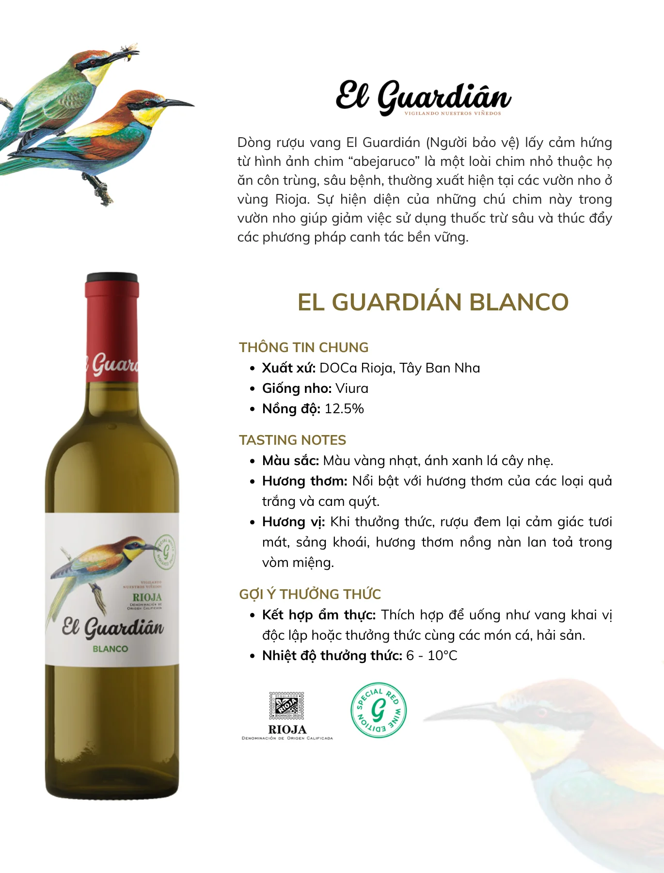 Tasting Notes El Guardian Blanco