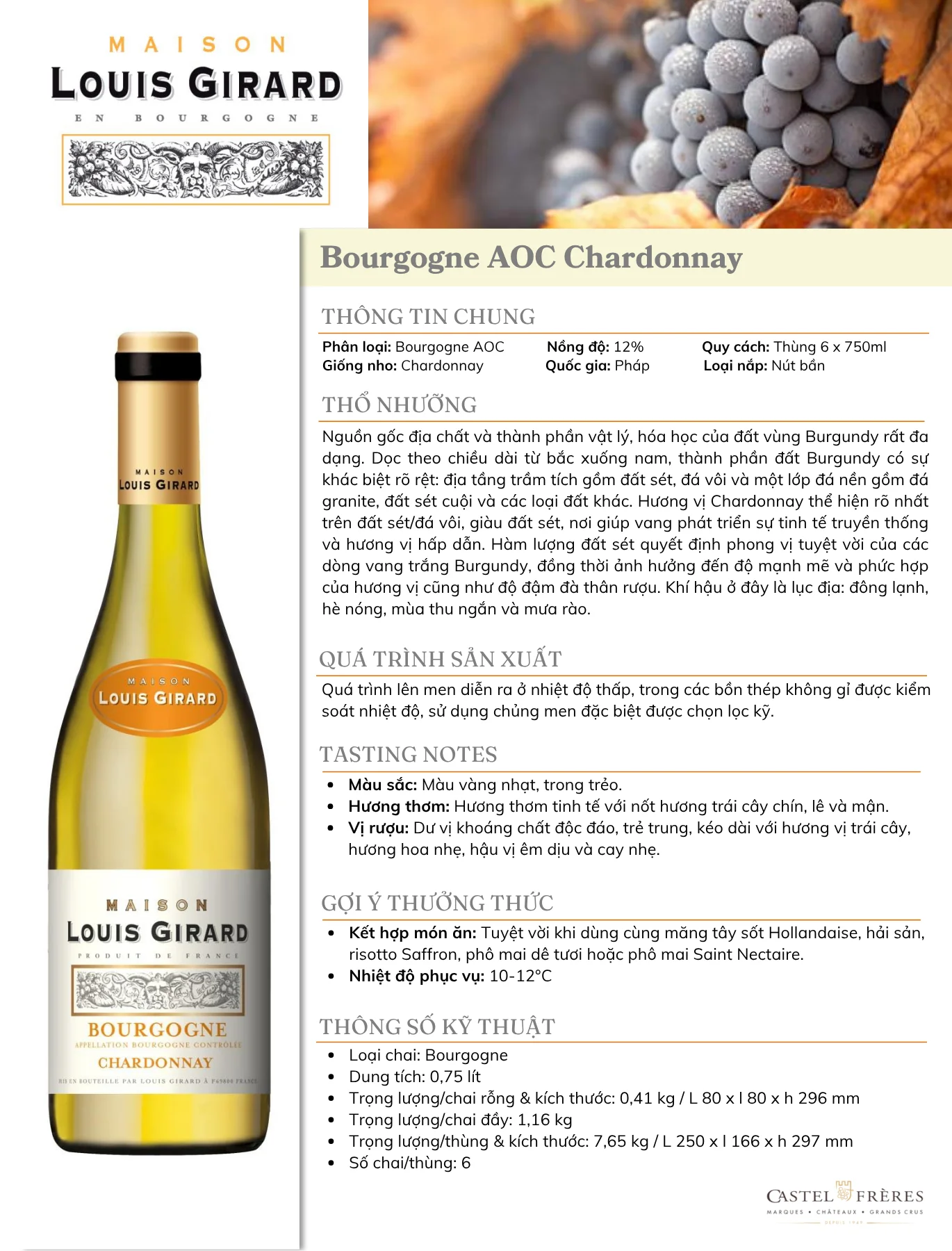 Maison Louis Girard Bourgogne Chardonnay