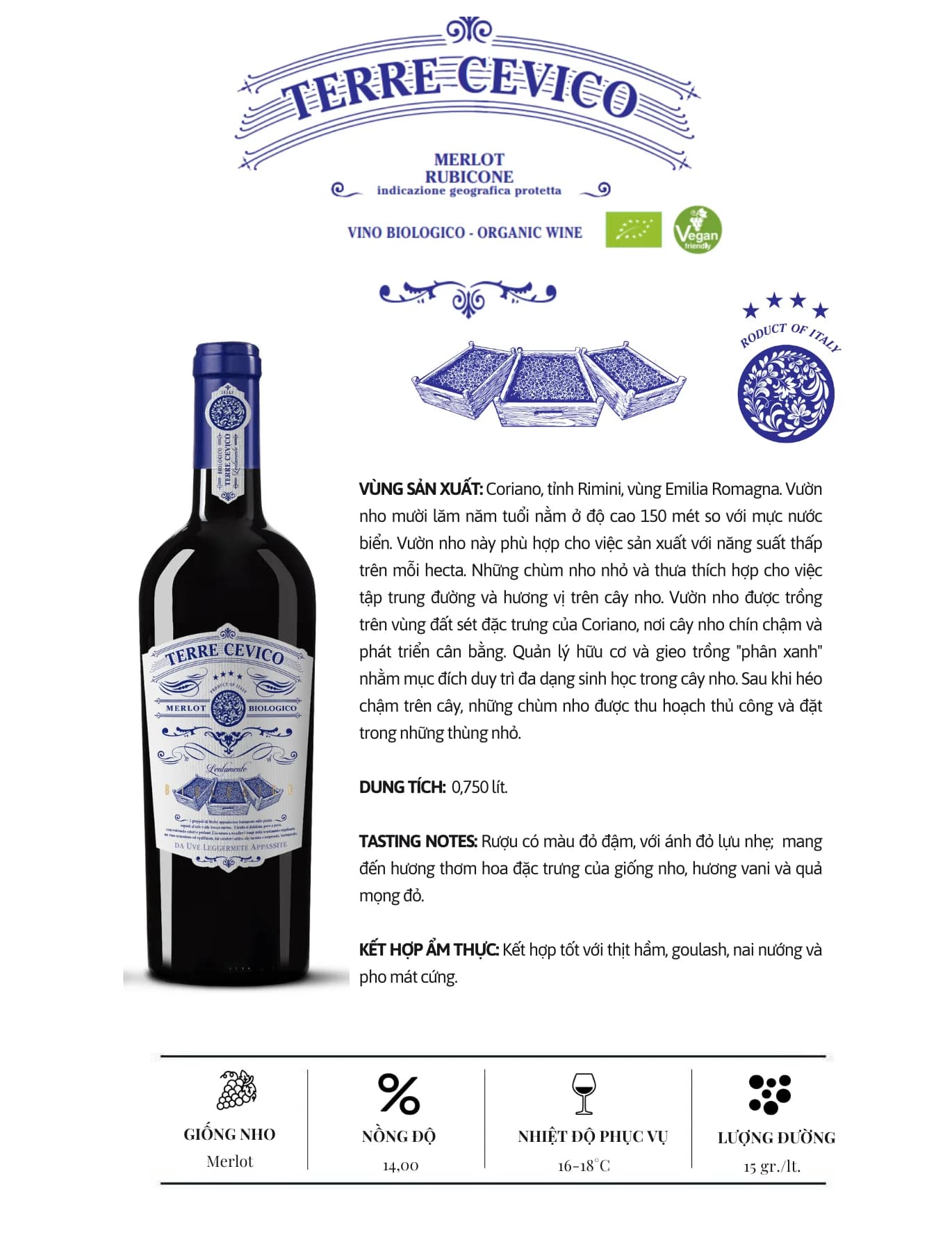 Tasting Notes Merlot Biologico