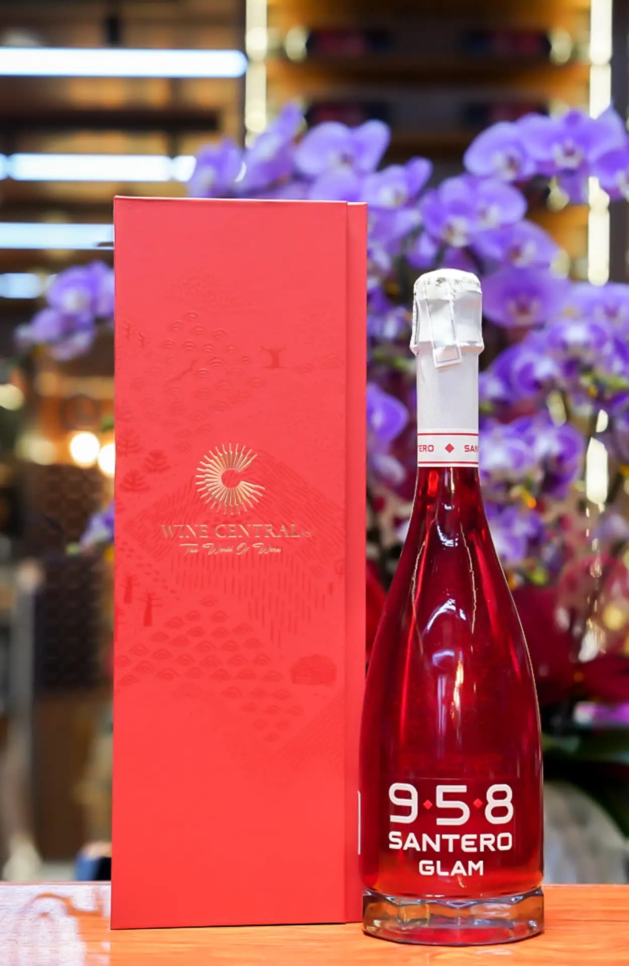 Ruou Vang Y Sparkling Santero Glam Red 5