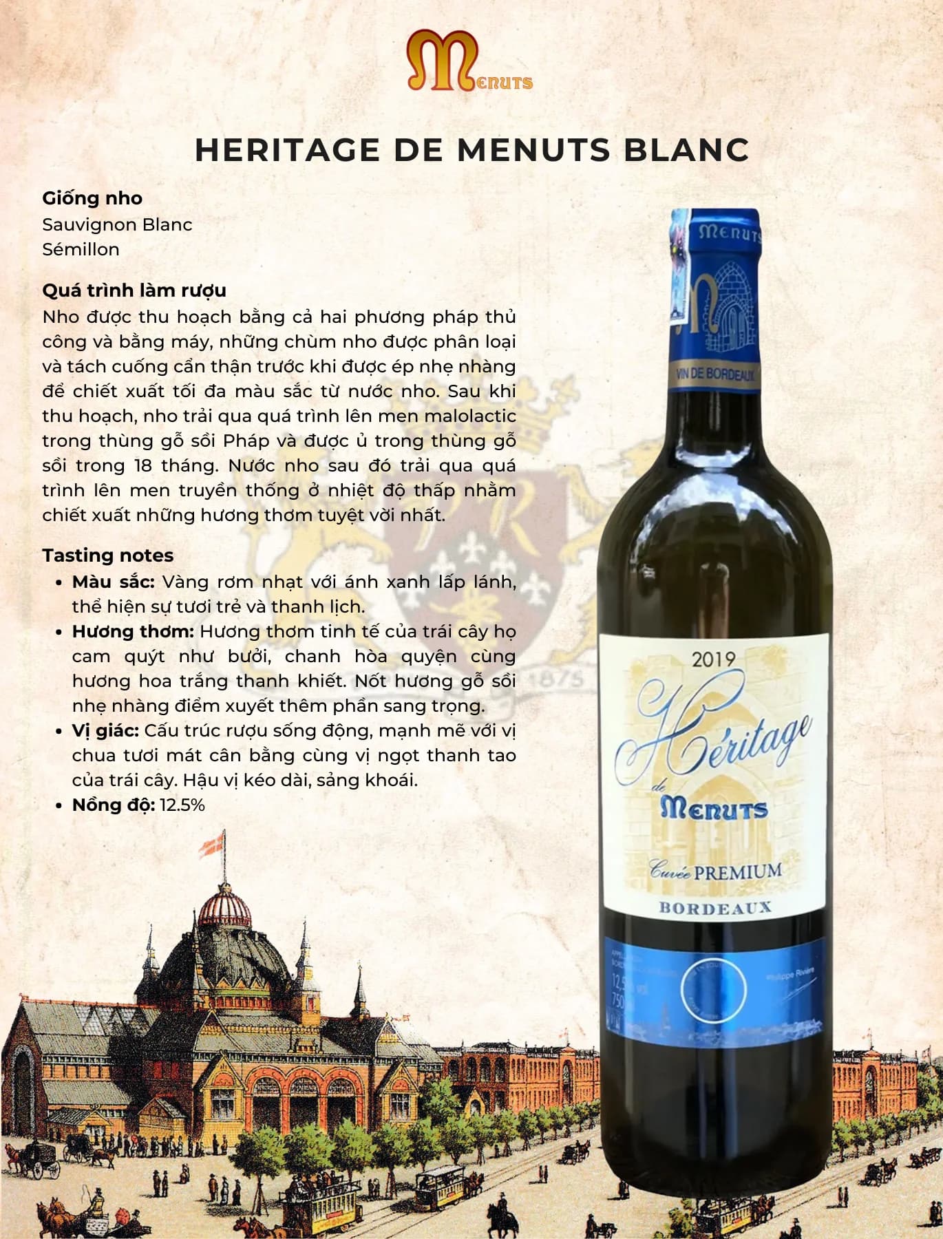 Tasting Notes Heritage De Menuts Blanc